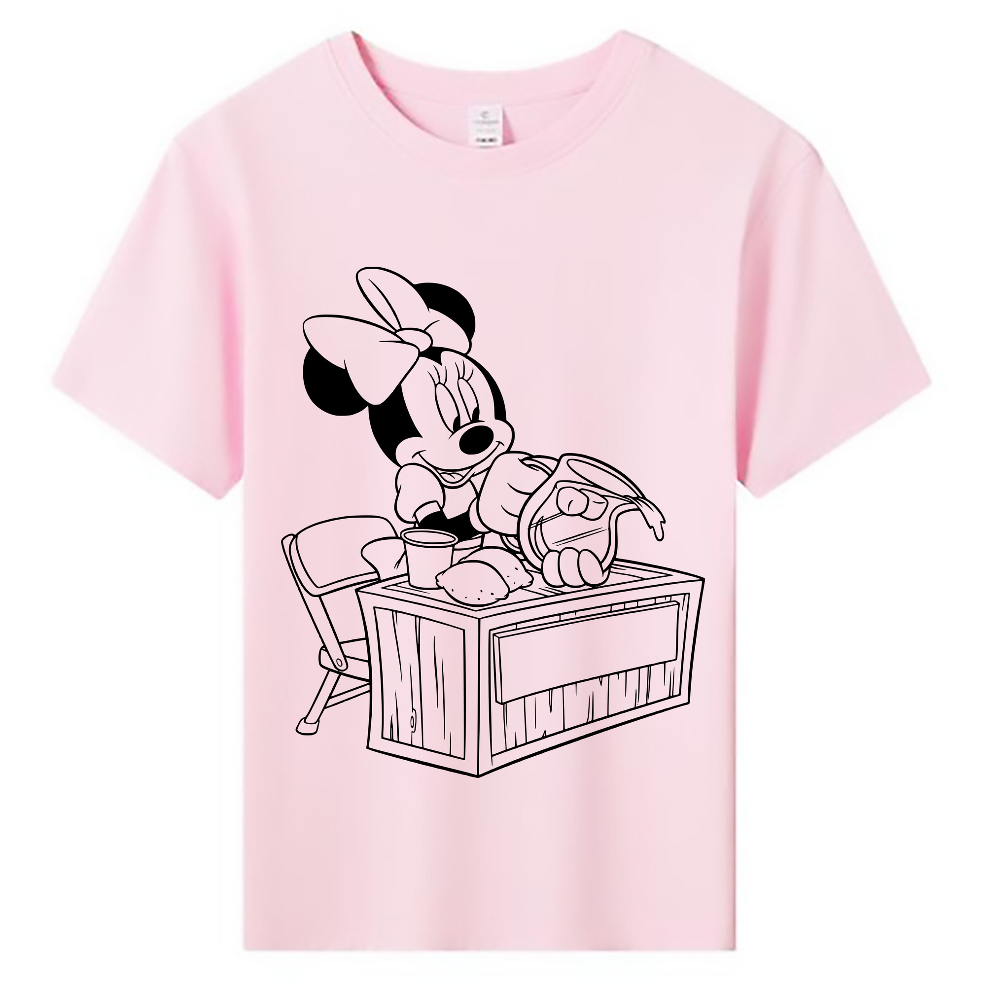 ミッキーマウス Mickey Mouse 綿100％キッズTシャツ（フロントプリント）