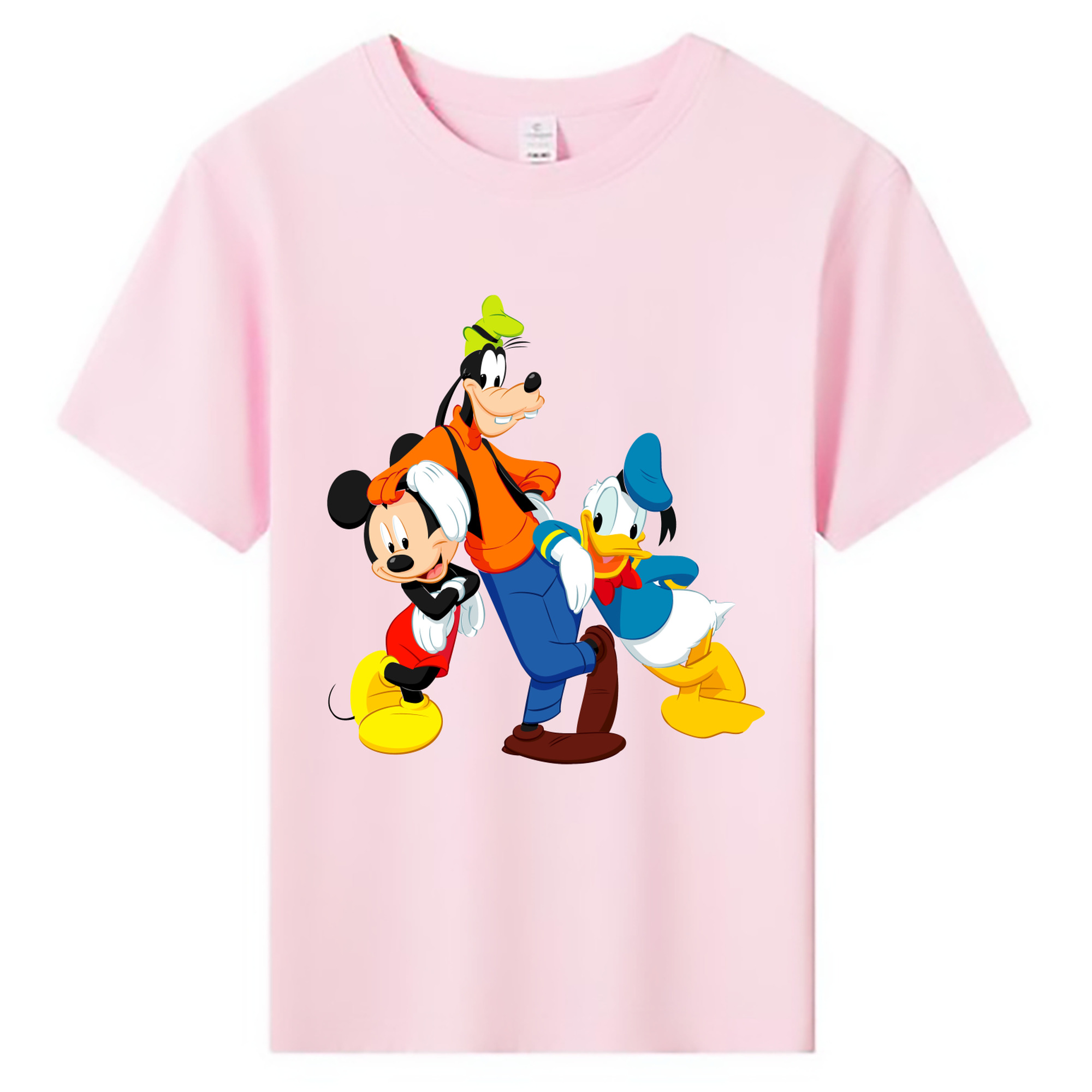 ミッキーマウス Mickey Mouse 綿100％キッズTシャツ（フロントプリント）