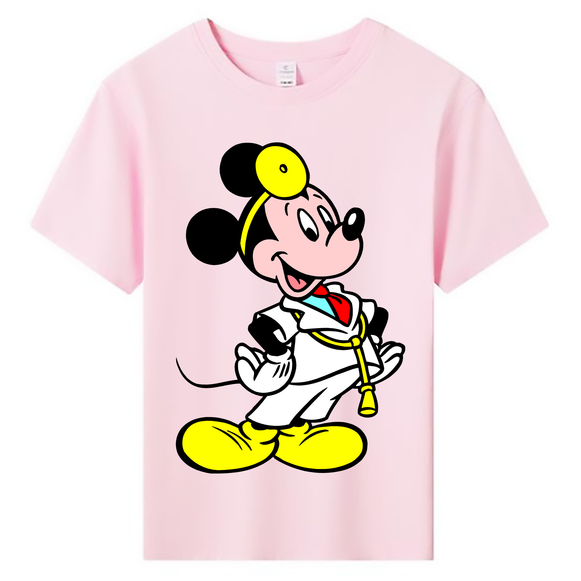 ミッキーマウス Mickey Mouse 綿100％キッズTシャツ（フロントプリント）