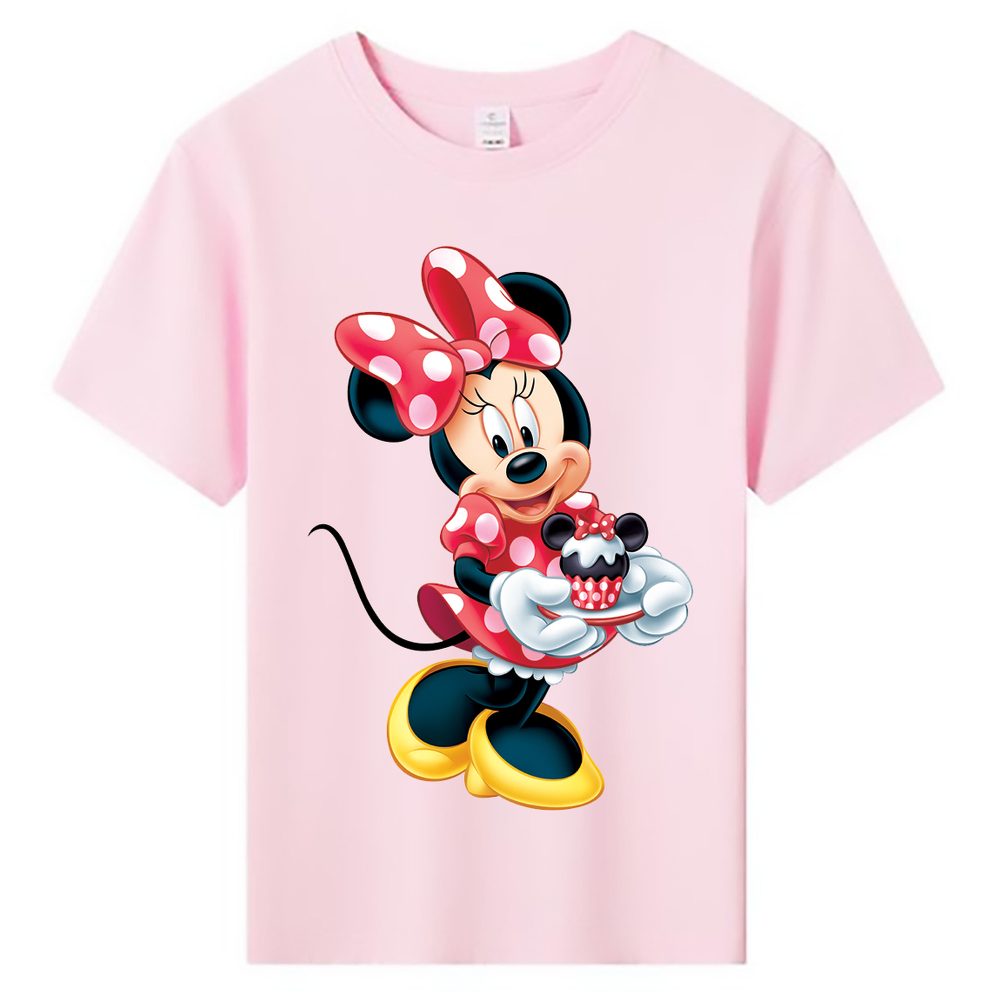 ミッキーマウス Mickey Mouse 綿100％キッズTシャツ（フロントプリント）