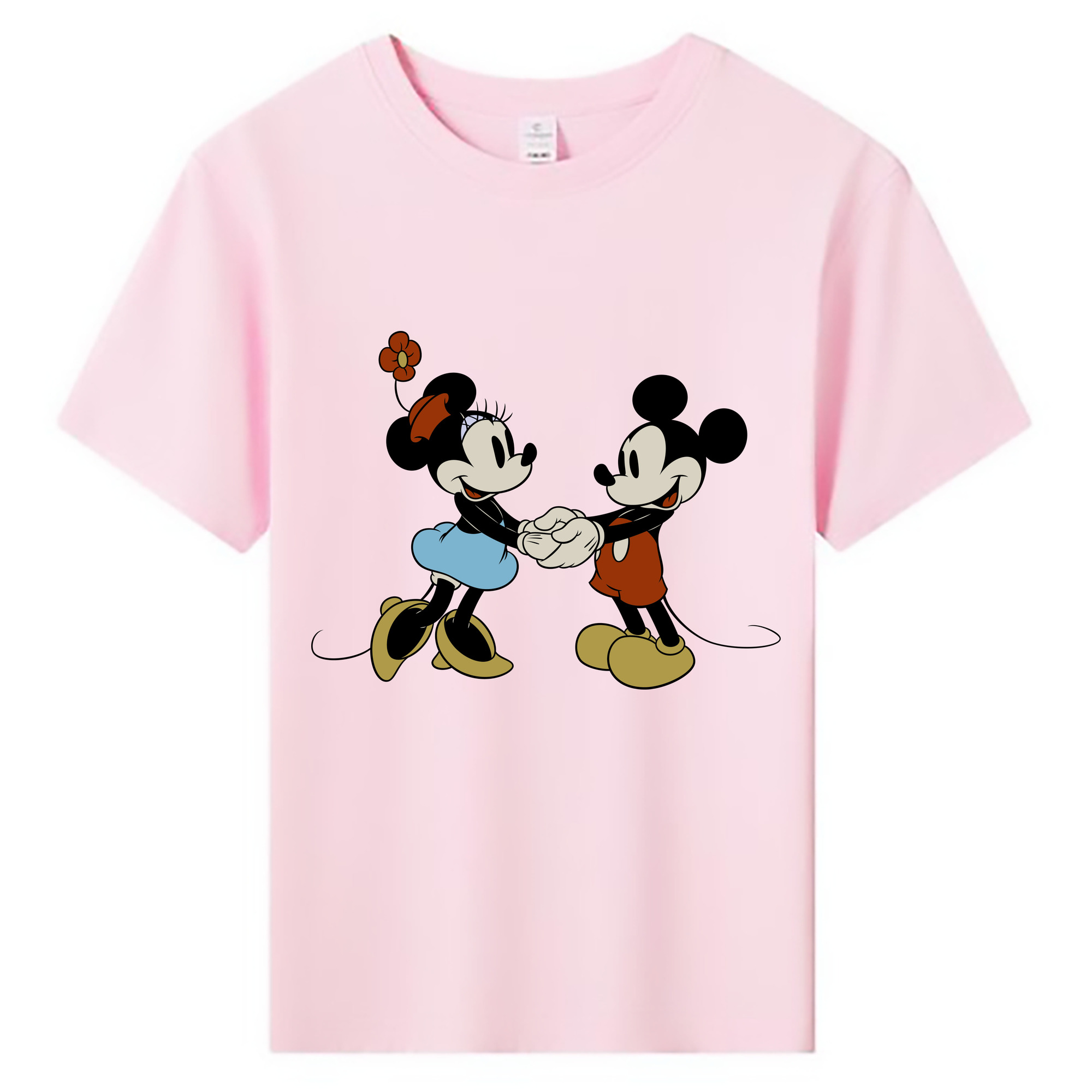 ミッキーマウス Mickey Mouse 綿100％キッズTシャツ（フロントプリント）