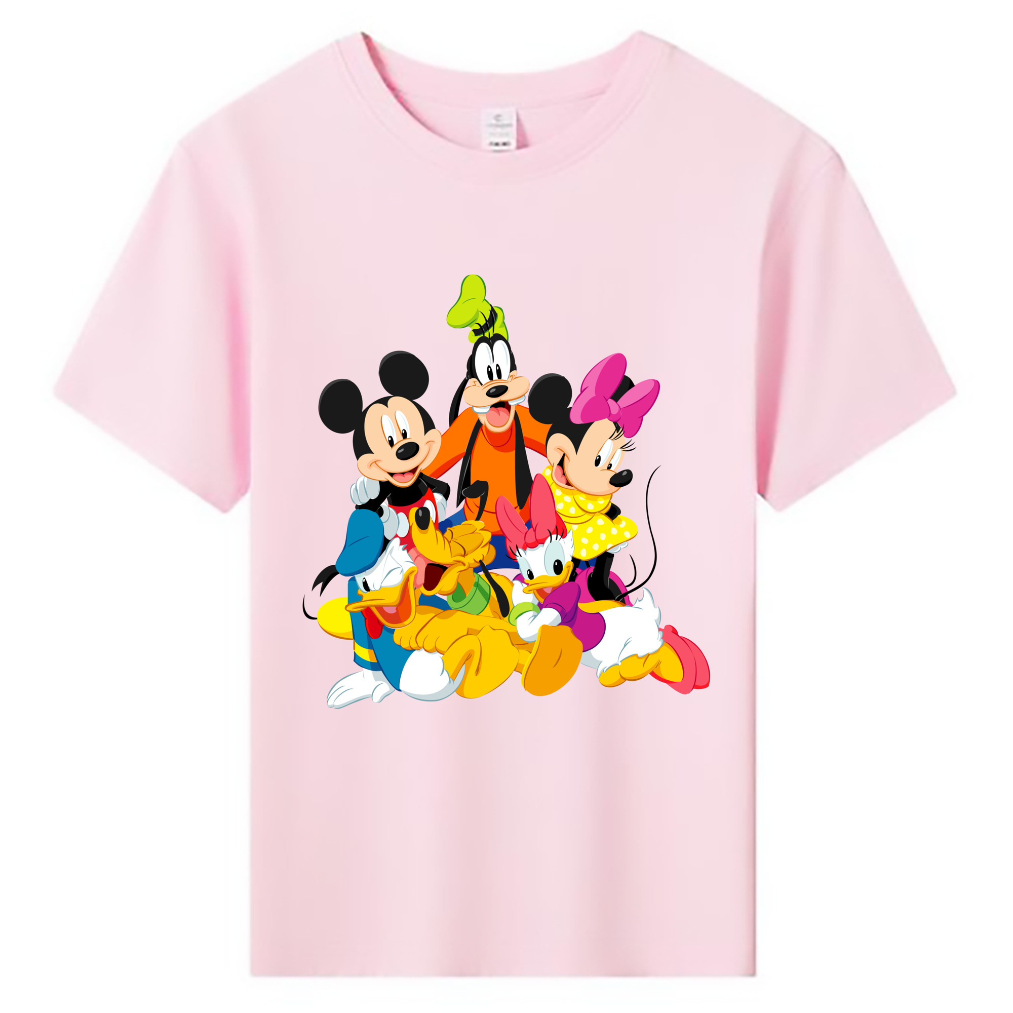 ミッキーマウス Mickey Mouse 綿100％キッズTシャツ（フロントプリント）