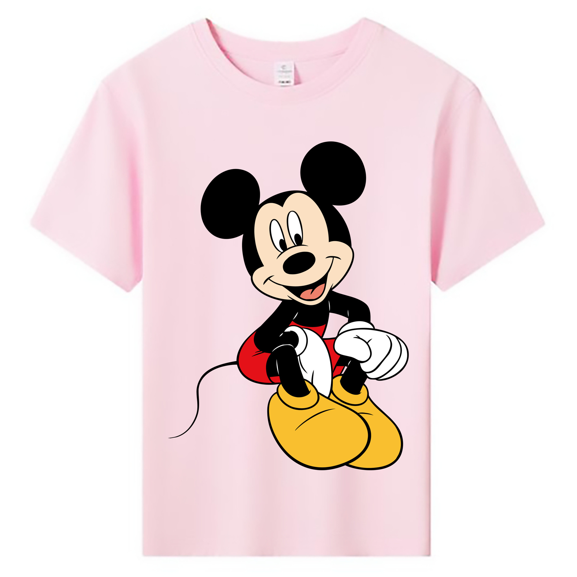 ミッキーマウス Mickey Mouse 綿100％キッズTシャツ（フロントプリント）