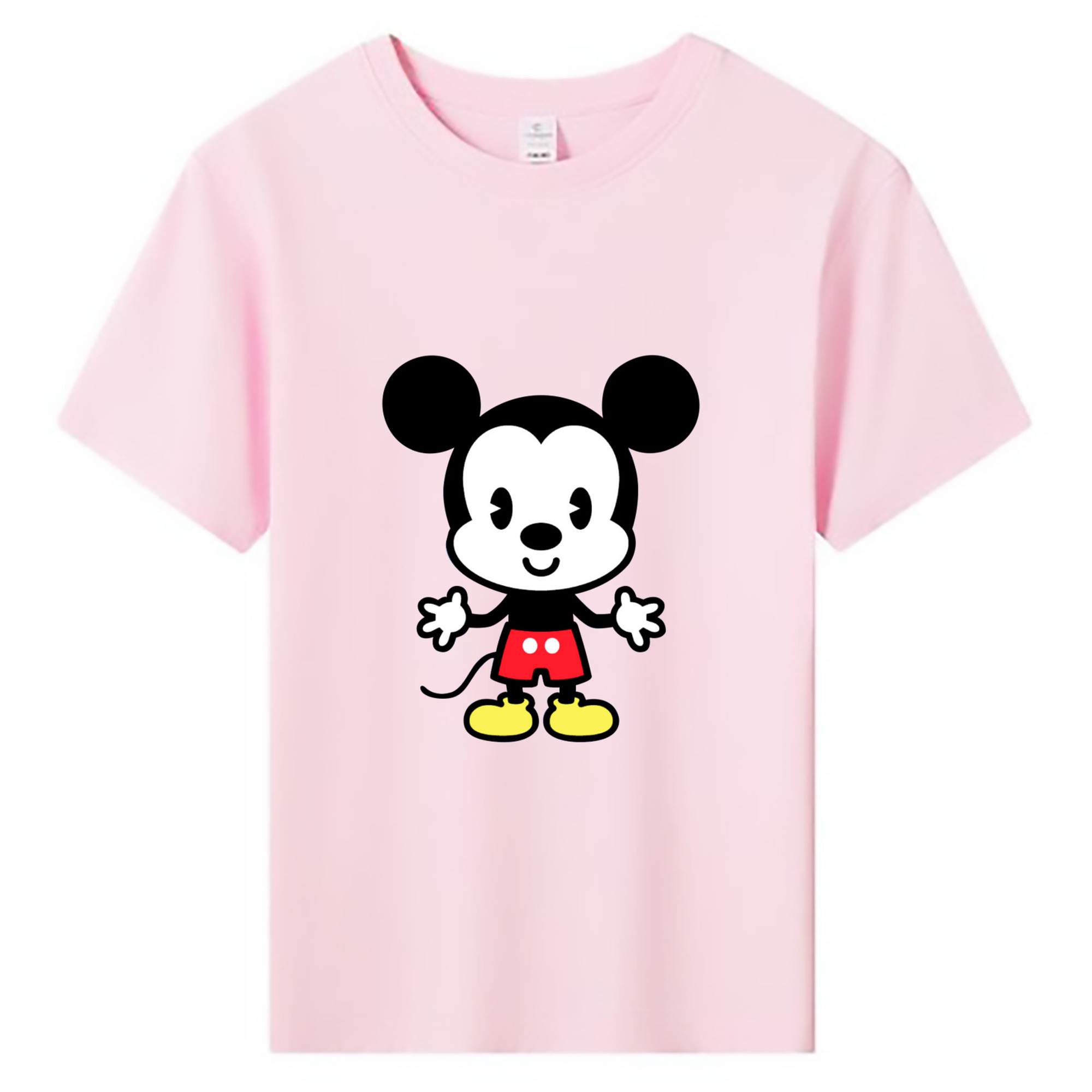ミッキーマウス Mickey Mouse 綿100％キッズTシャツ（フロントプリント）