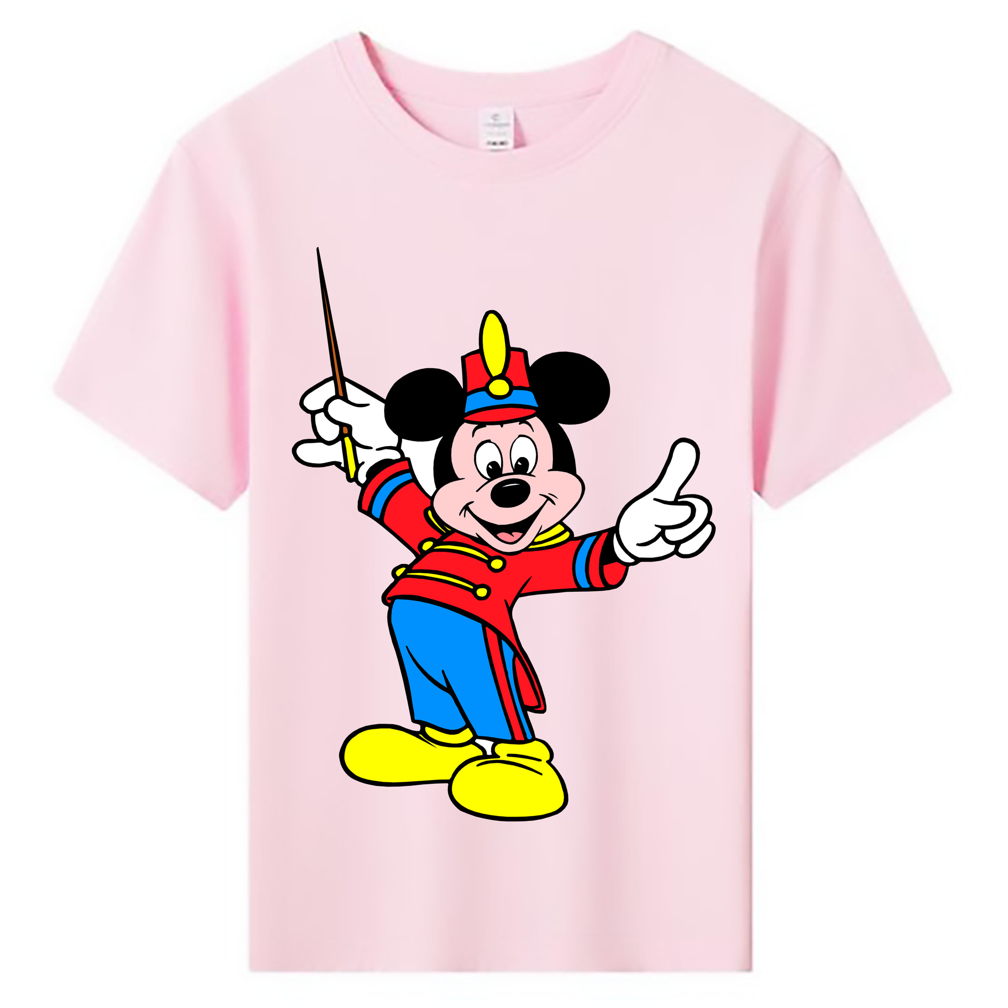 ミッキーマウス Mickey Mouse 綿100％キッズTシャツ（フロントプリント）