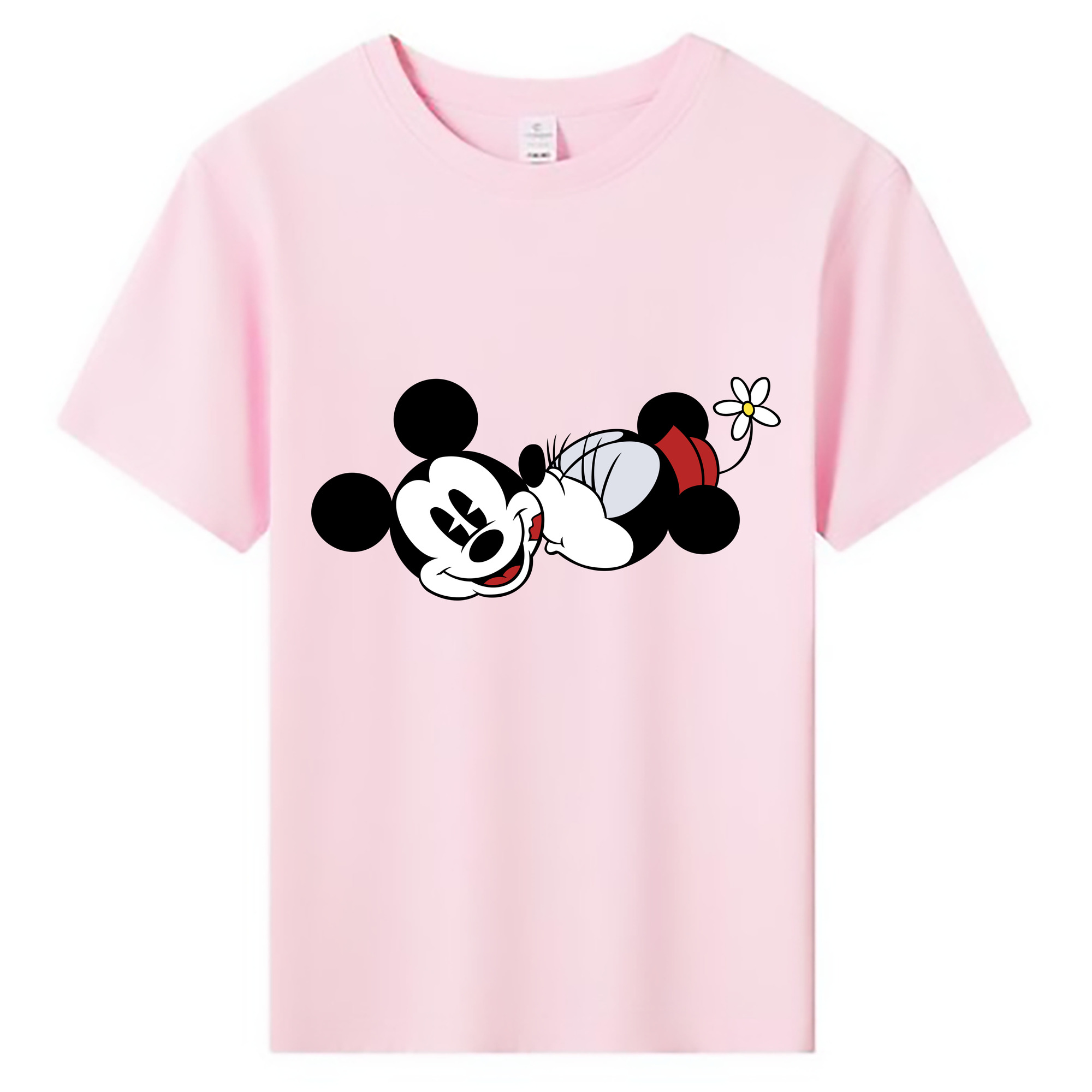 ミッキーマウス Mickey Mouse 綿100％キッズTシャツ（フロントプリント）