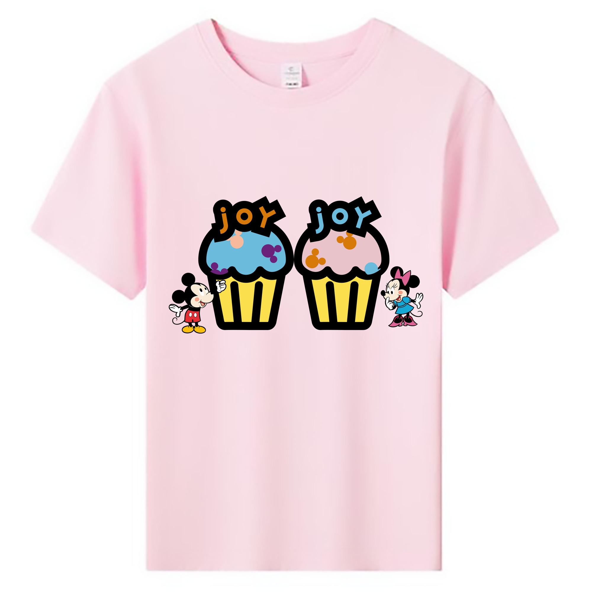 ミッキーマウス Mickey Mouse 綿100％キッズTシャツ（フロントプリント）
