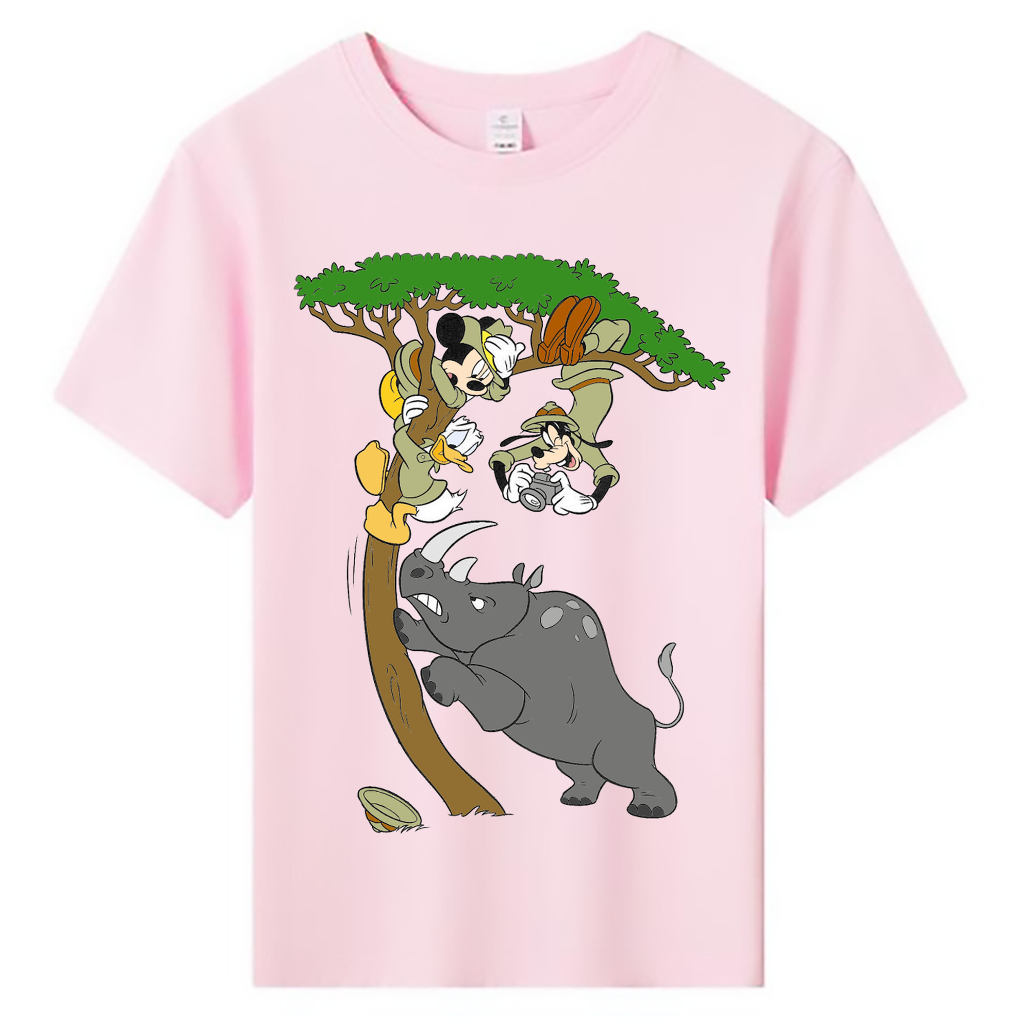 ミッキーマウス Mickey Mouse 綿100％キッズTシャツ（フロントプリント）
