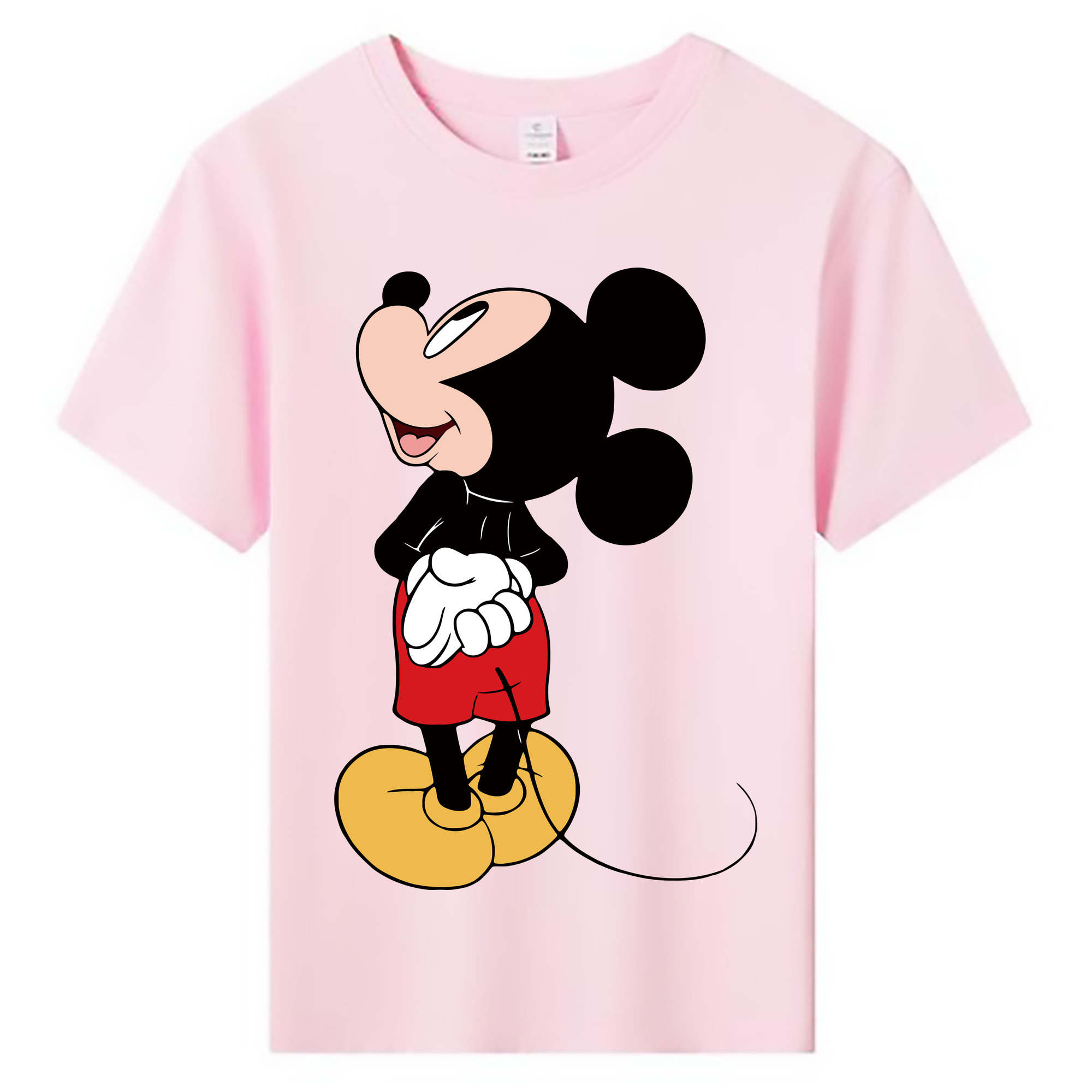 ミッキーマウス Mickey Mouse 綿100％キッズTシャツ（フロントプリント）