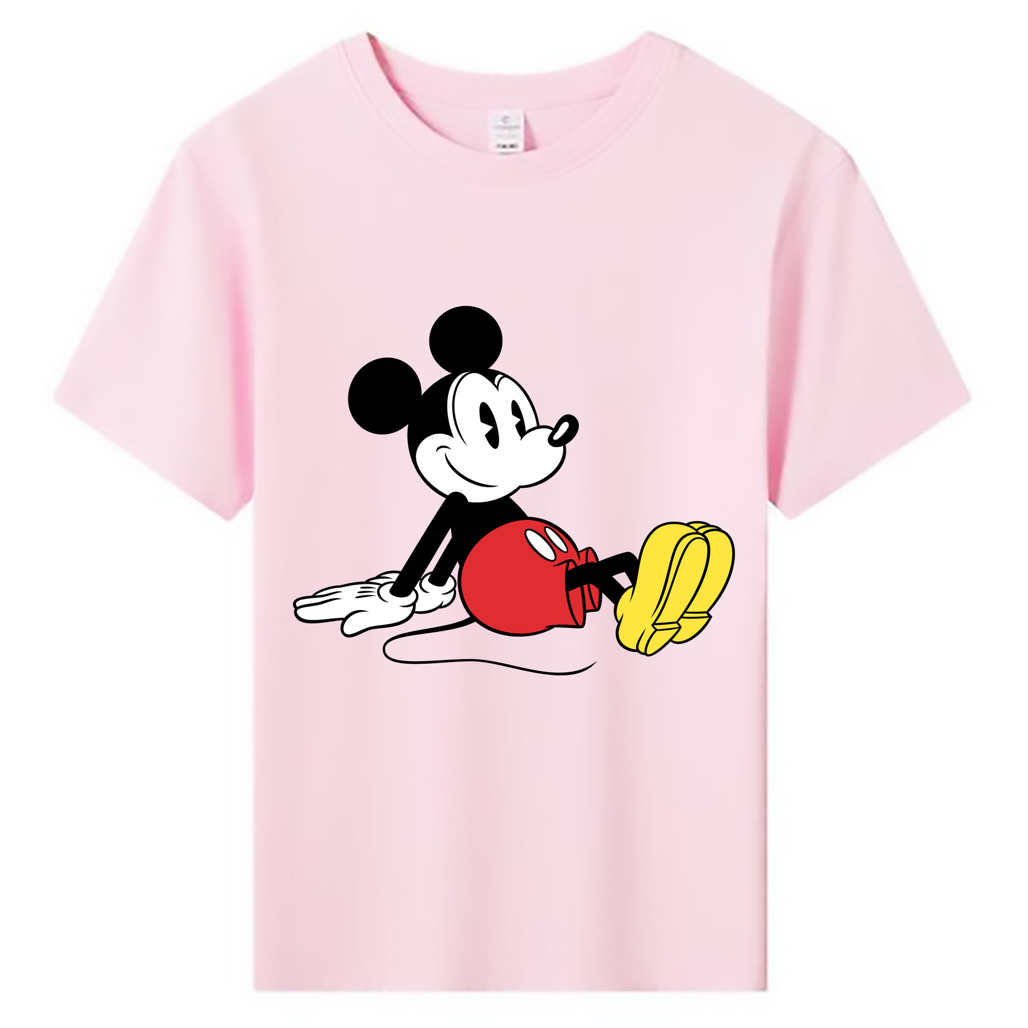ミッキーマウス Mickey Mouse 綿100％キッズTシャツ（フロントプリント）