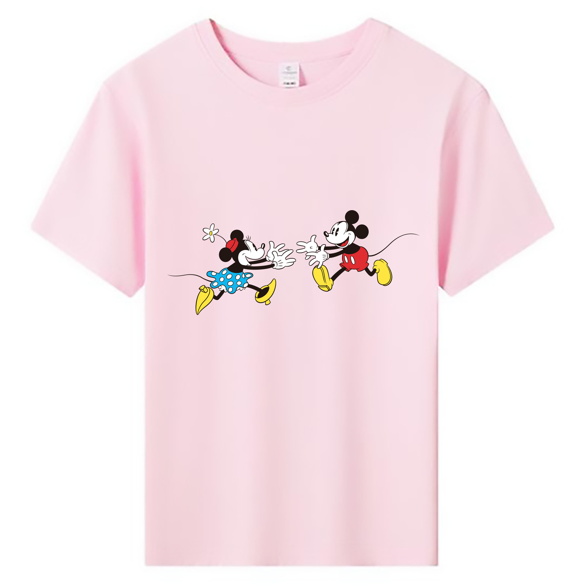 ミッキーマウス Mickey Mouse 綿100％キッズTシャツ（フロントプリント）