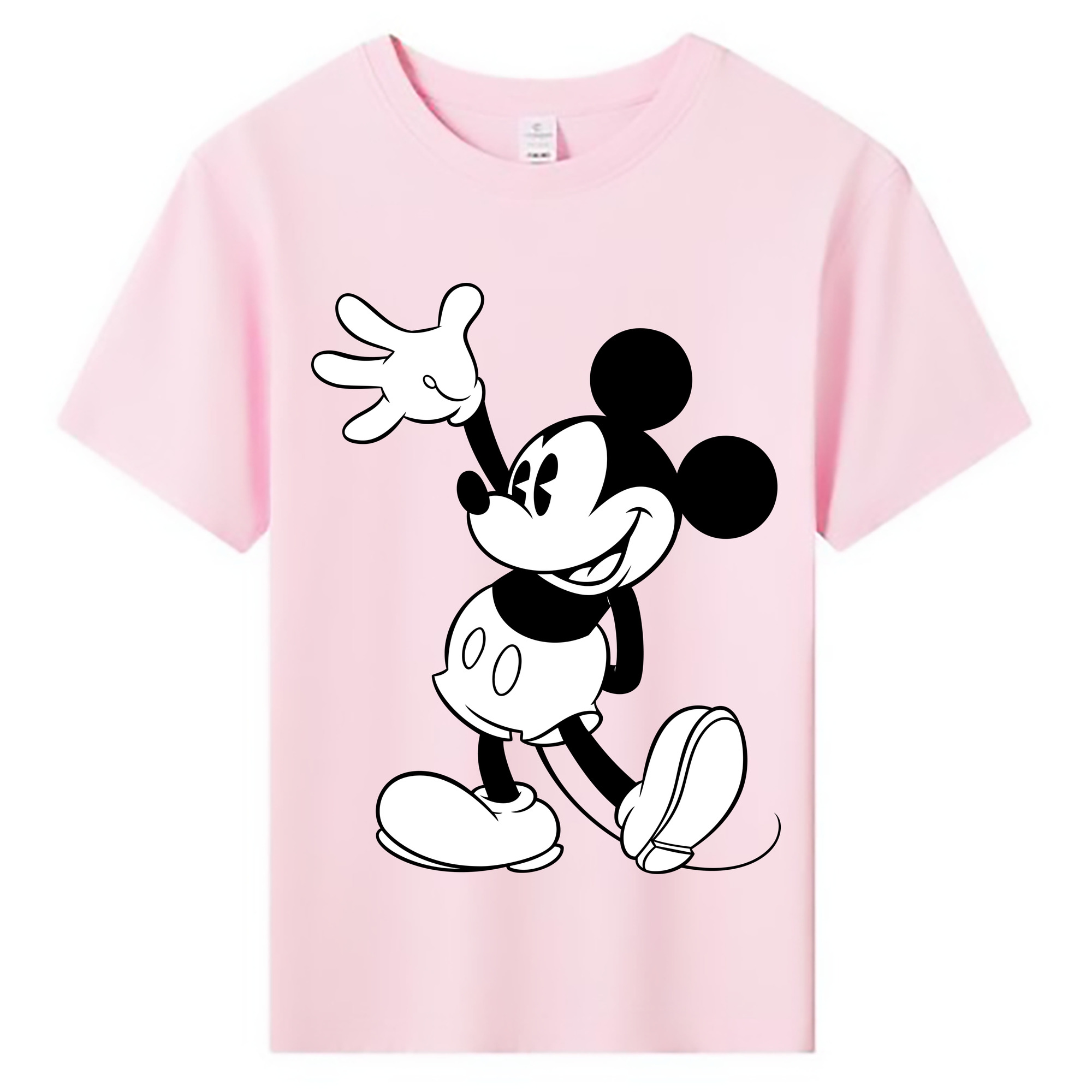 ミッキーマウス Mickey Mouse 綿100％キッズTシャツ（フロントプリント）