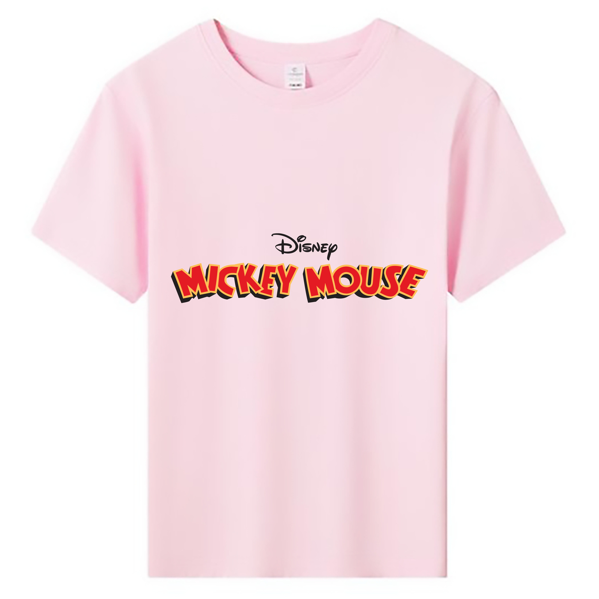 ミッキーマウス Mickey Mouse 綿100％キッズTシャツ（フロントプリント）