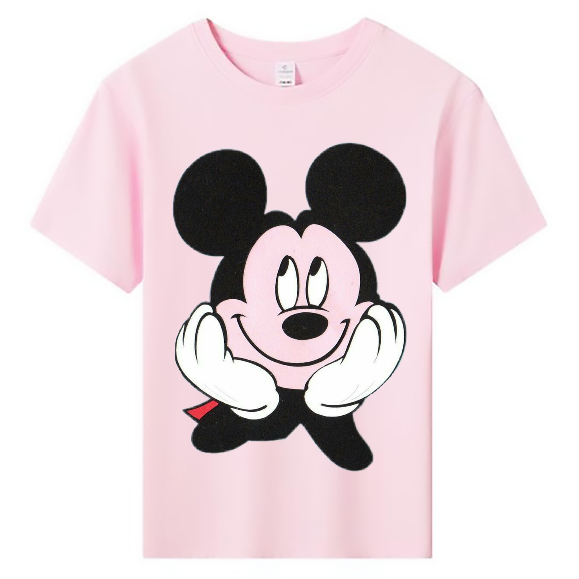 ミッキーマウス Mickey Mouse 綿100％キッズTシャツ（フロントプリント）