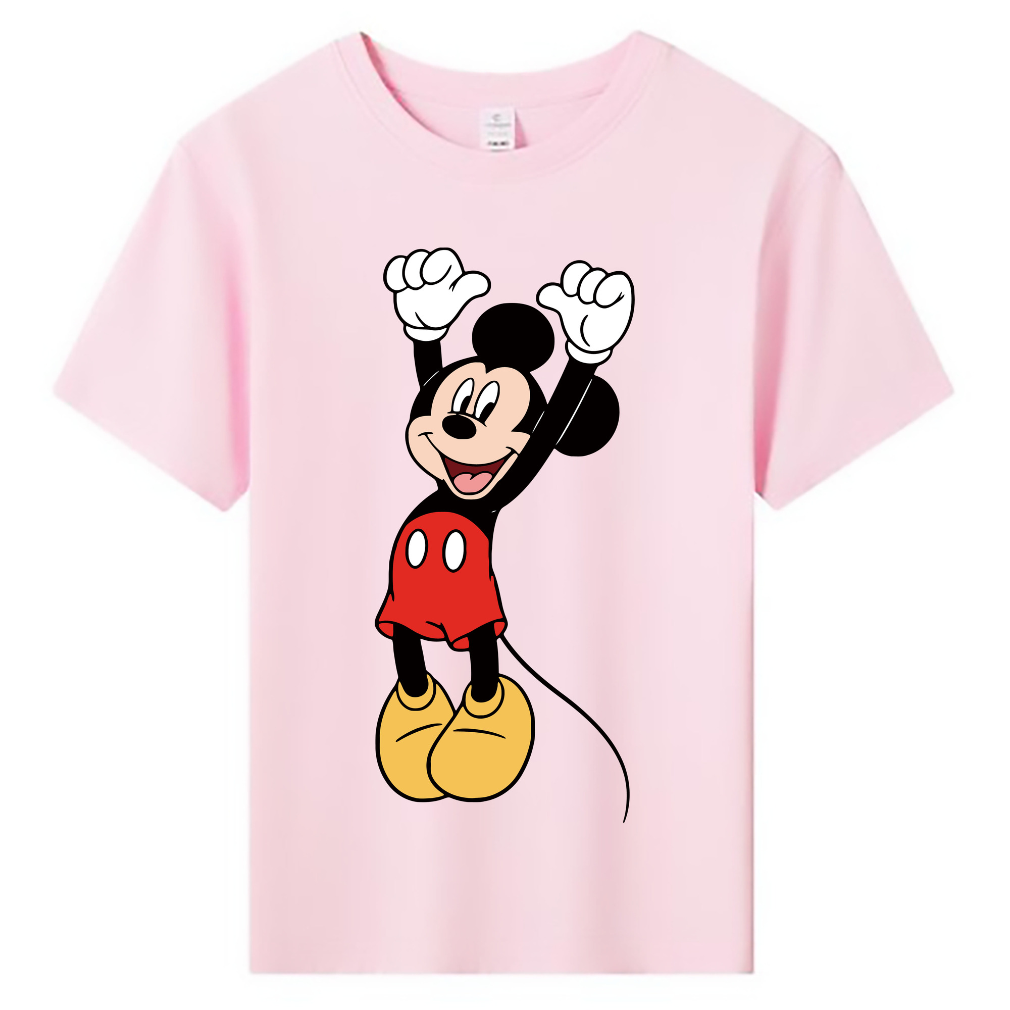 ミッキーマウス Mickey Mouse 綿100％キッズTシャツ（フロントプリント）