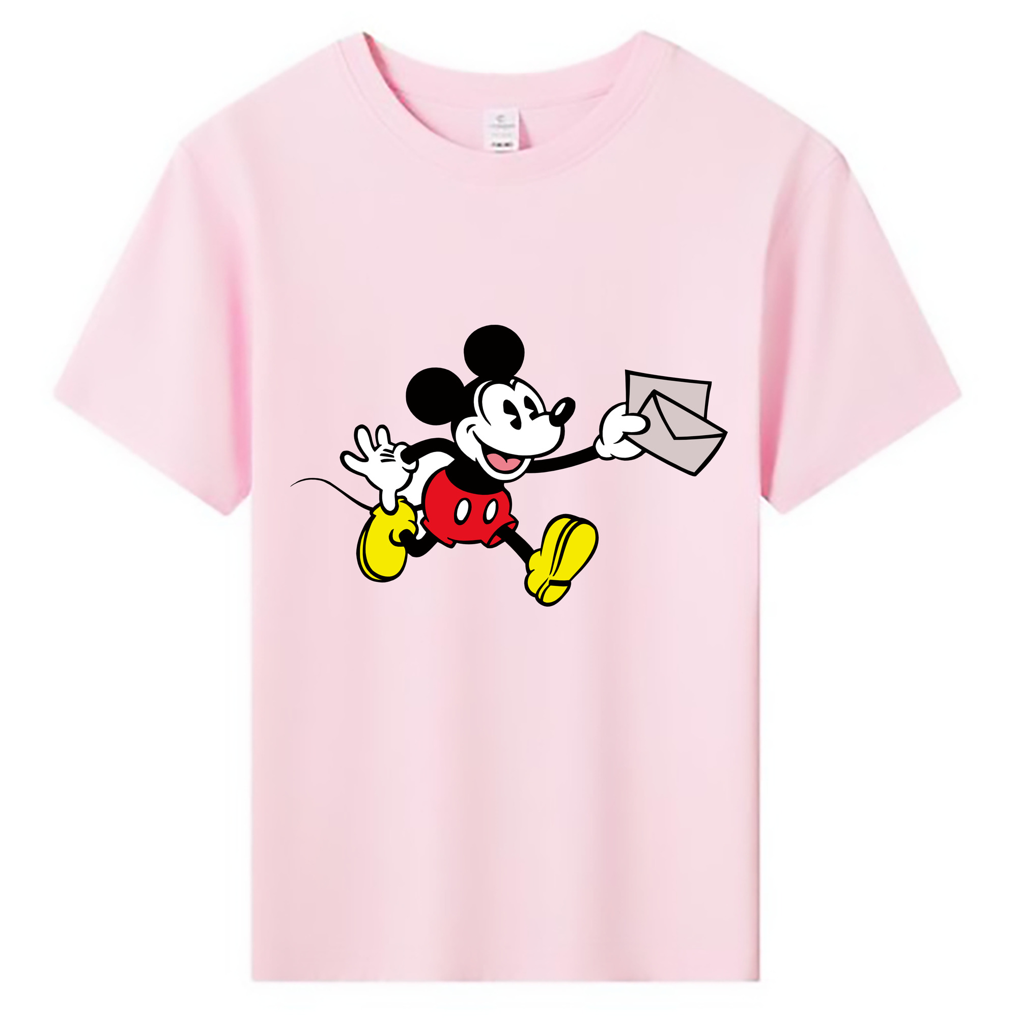 ミッキーマウス Mickey Mouse 綿100％キッズTシャツ（フロントプリント）