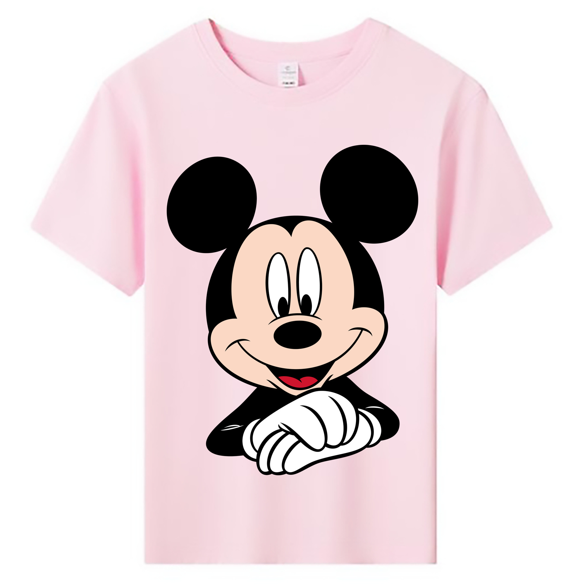 ミッキーマウス Mickey Mouse 綿100％キッズTシャツ（フロントプリント）