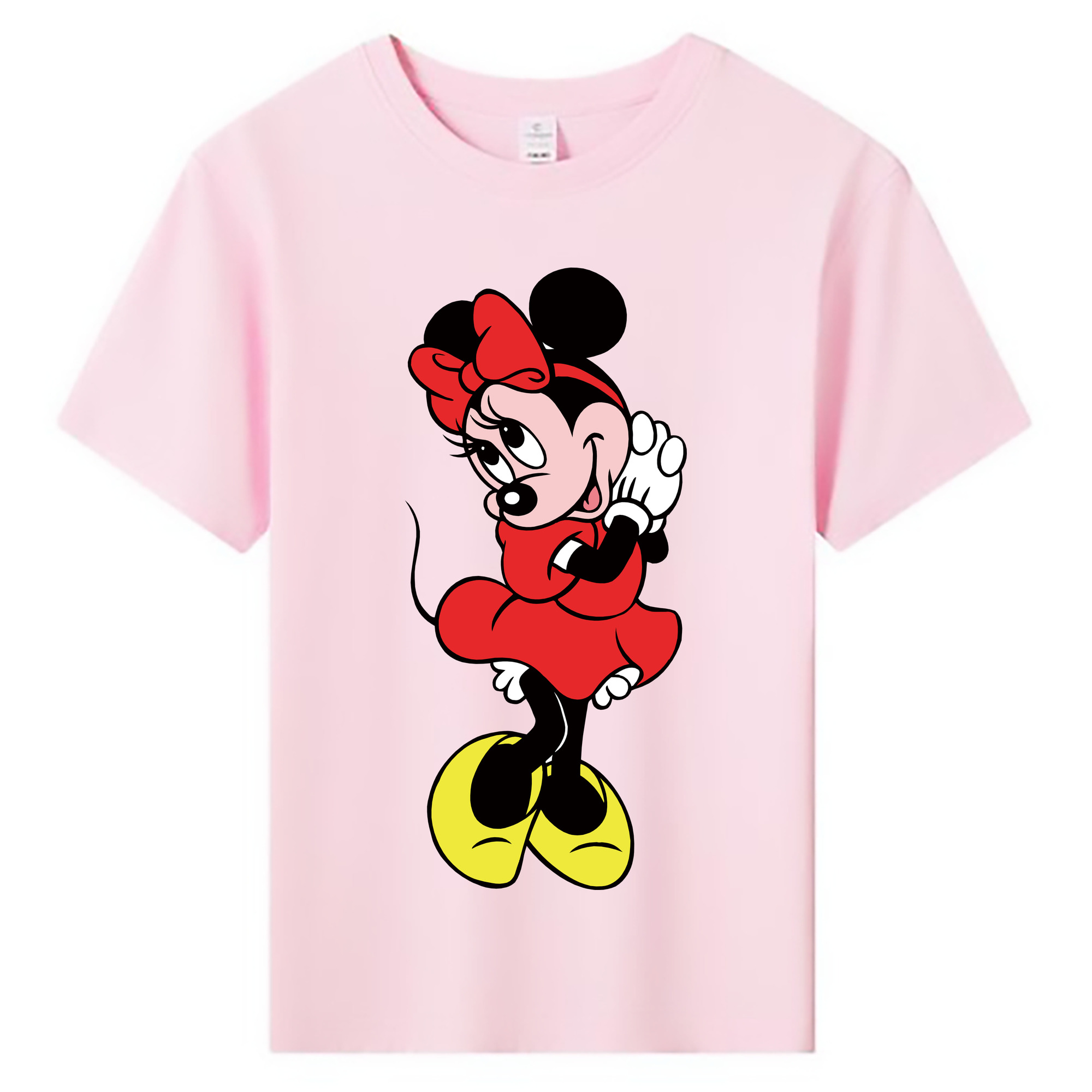 ミッキーマウス Mickey Mouse 綿100％キッズTシャツ（フロントプリント）