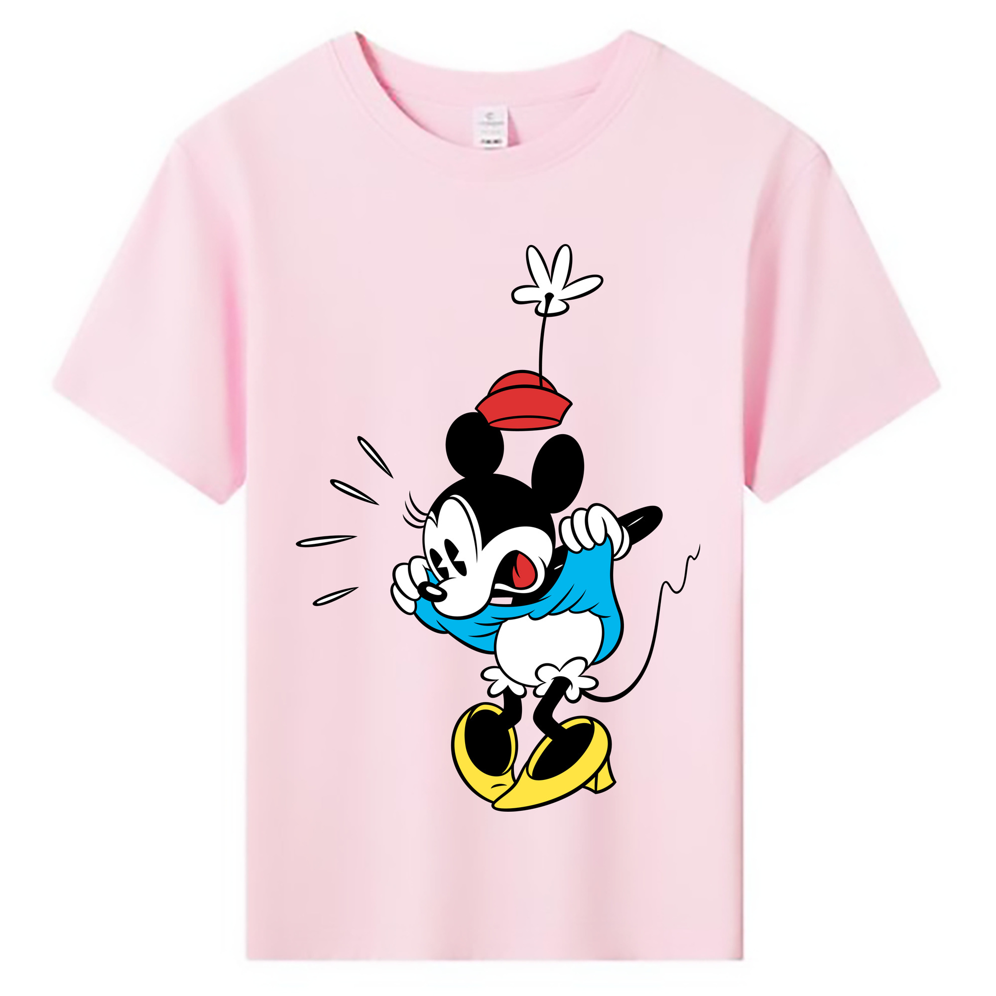 ミッキーマウス Mickey Mouse 綿100％キッズTシャツ（フロントプリント）
