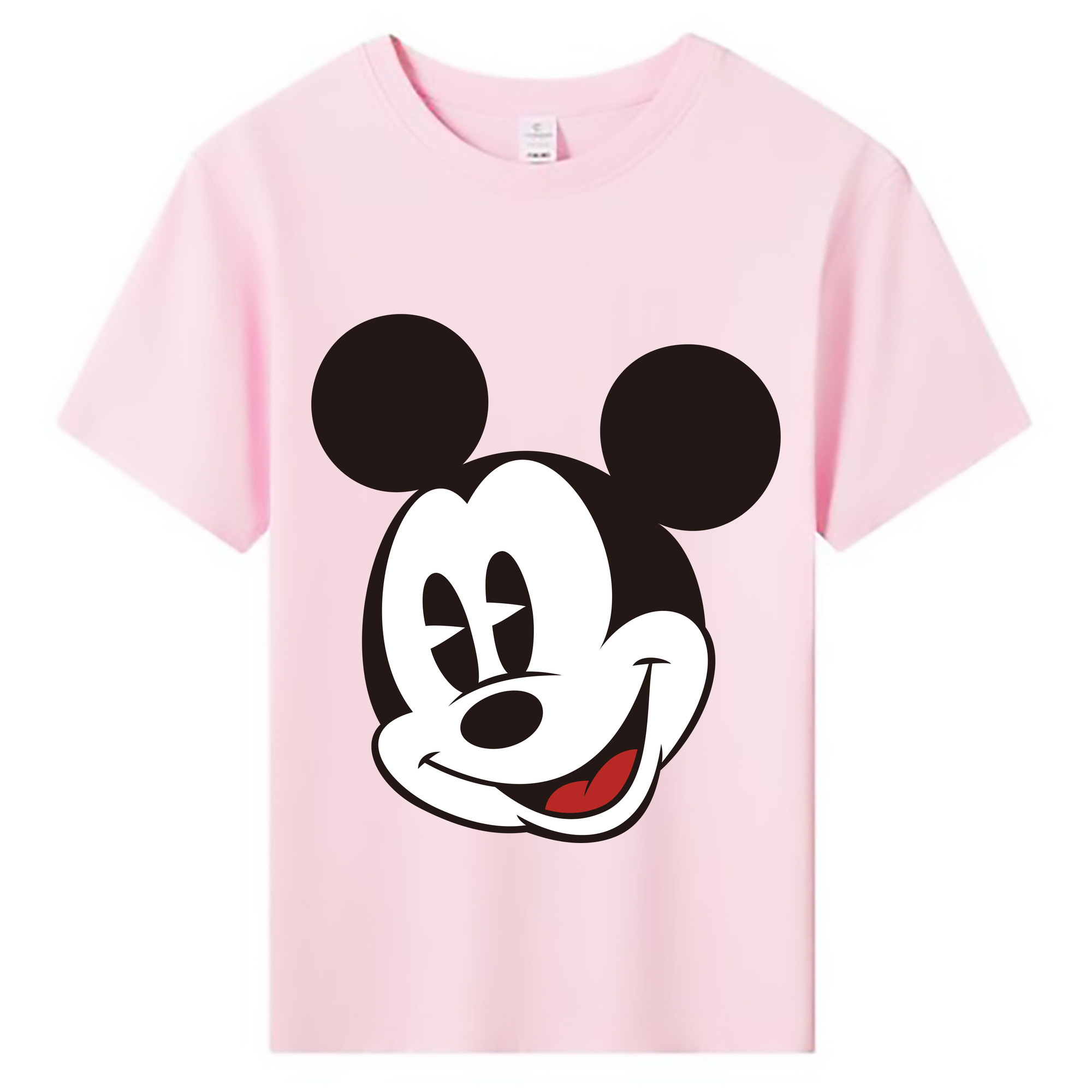 ミッキーマウス Mickey Mouse 綿100％キッズTシャツ（フロントプリント）