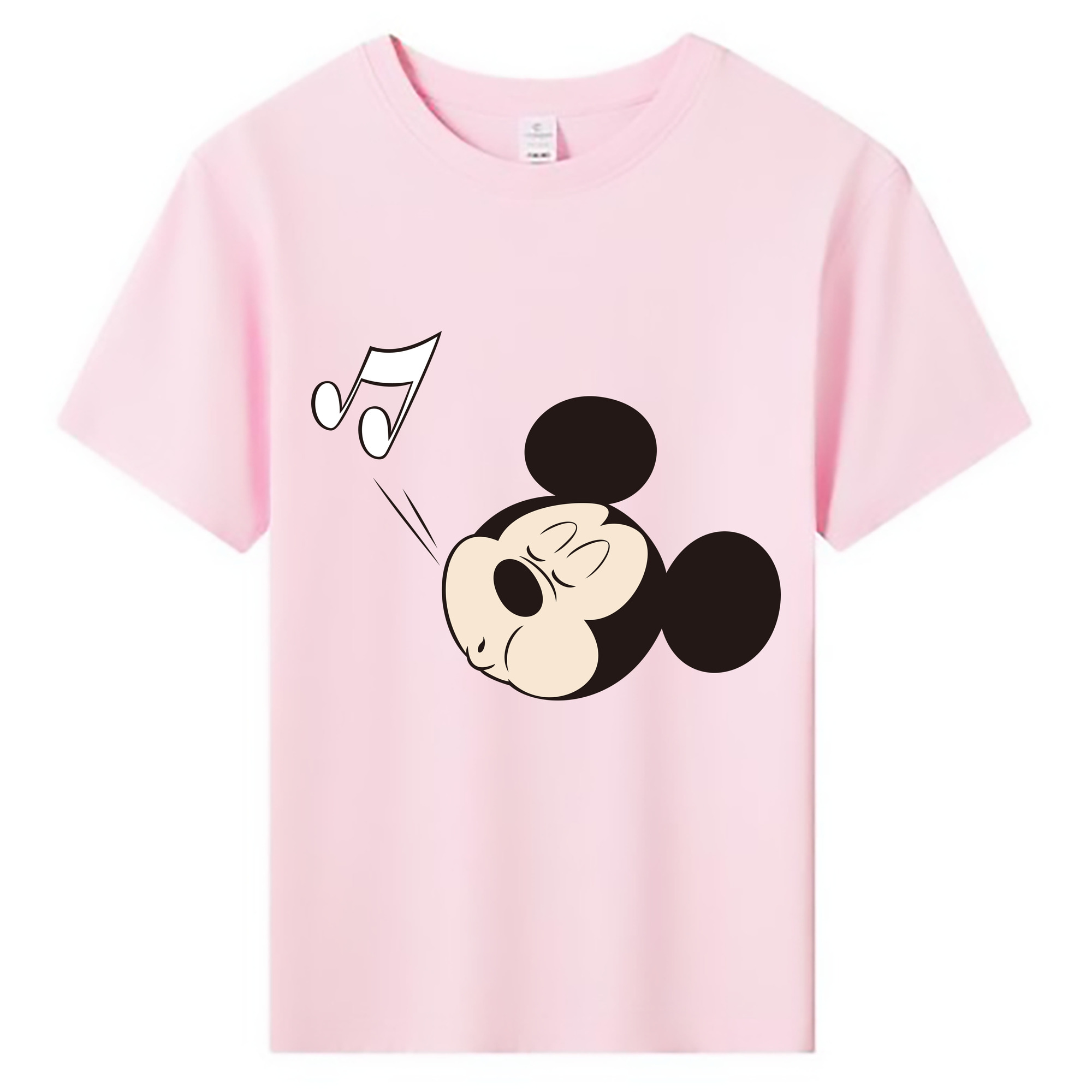（画像用） ミッキーマウス Mickey Mouse 綿100％キッズTシャツ（フロントプリント）