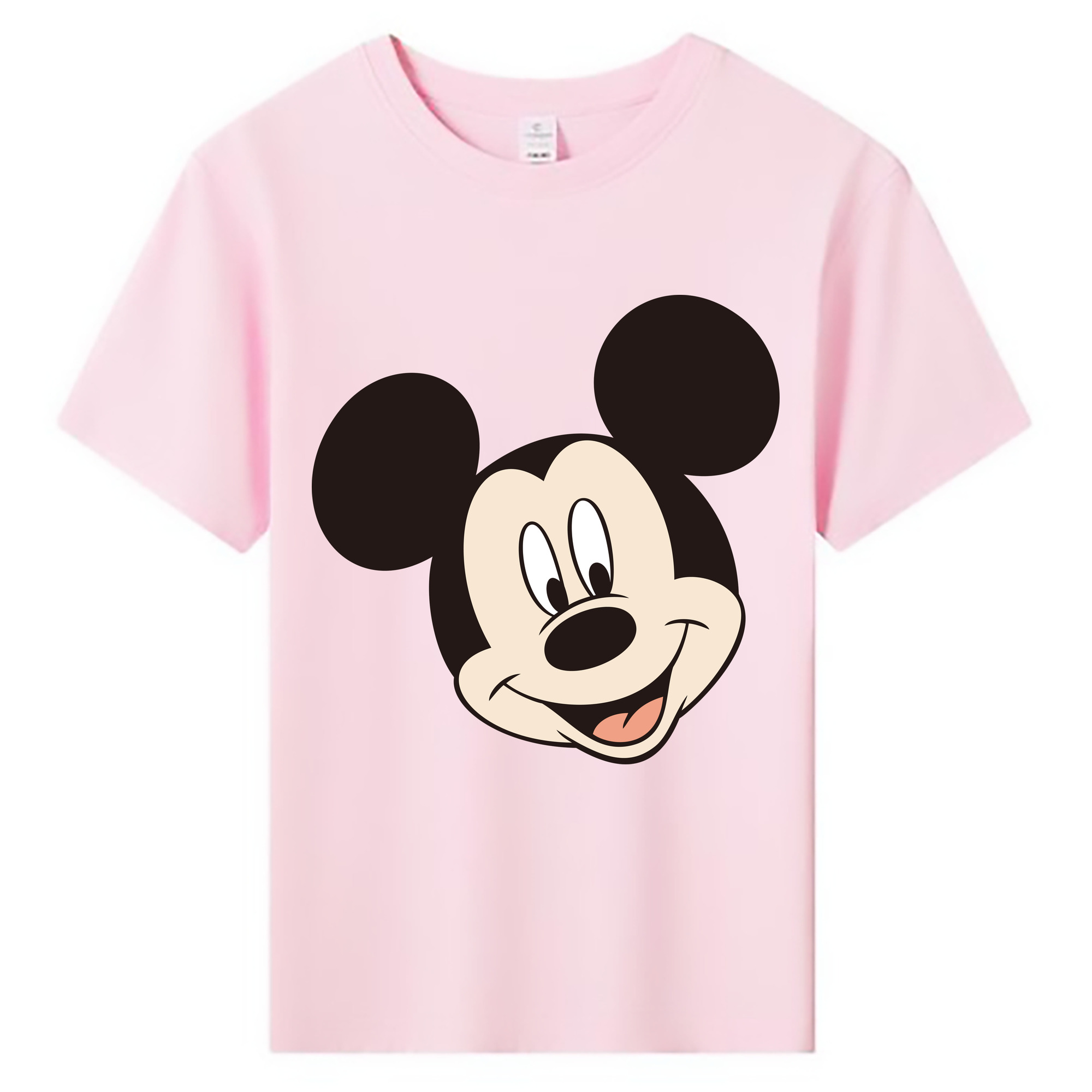 ミッキーマウス Mickey Mouse 綿100％キッズTシャツ（フロントプリント）