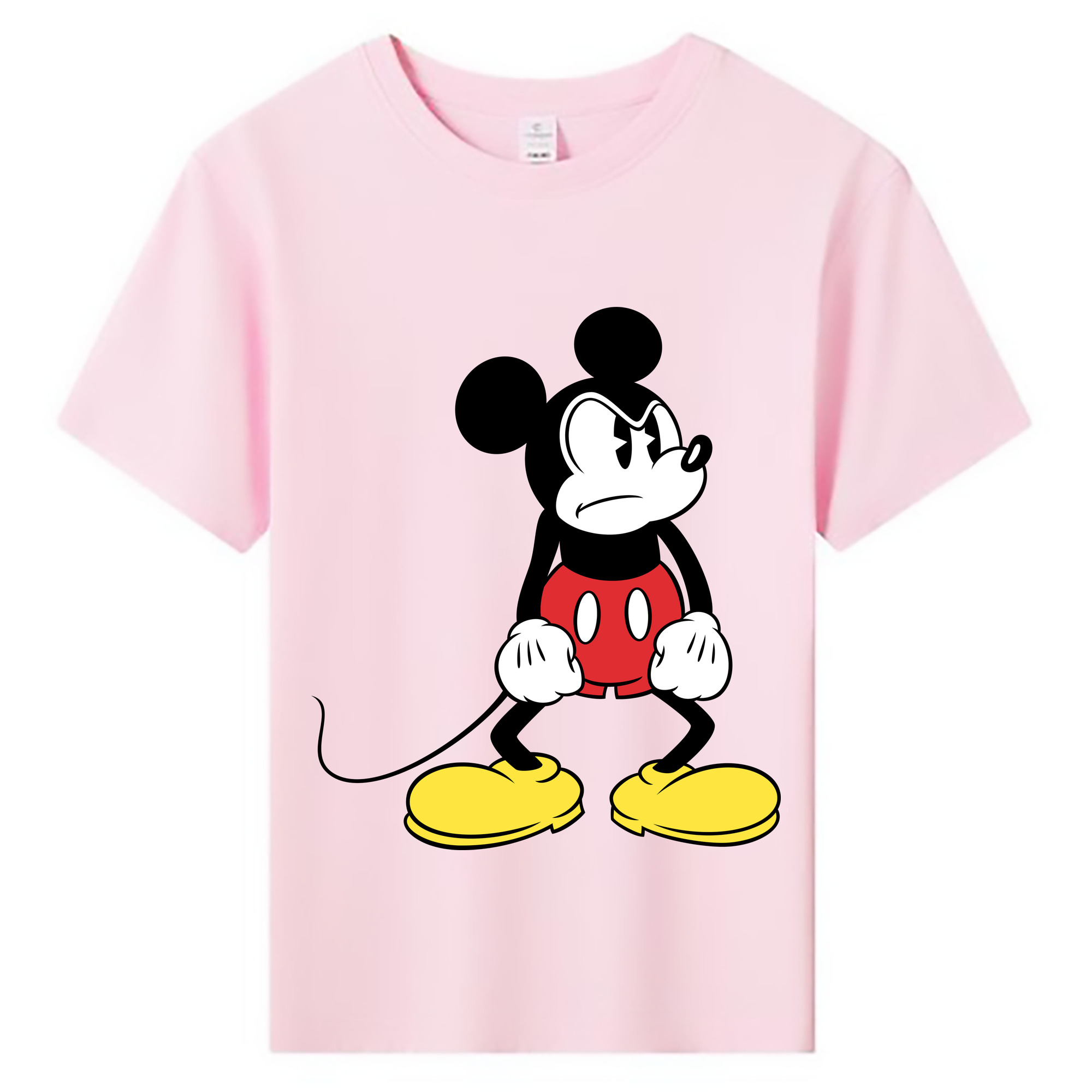 ミッキーマウス Mickey Mouse 綿100％キッズTシャツ（フロントプリント）