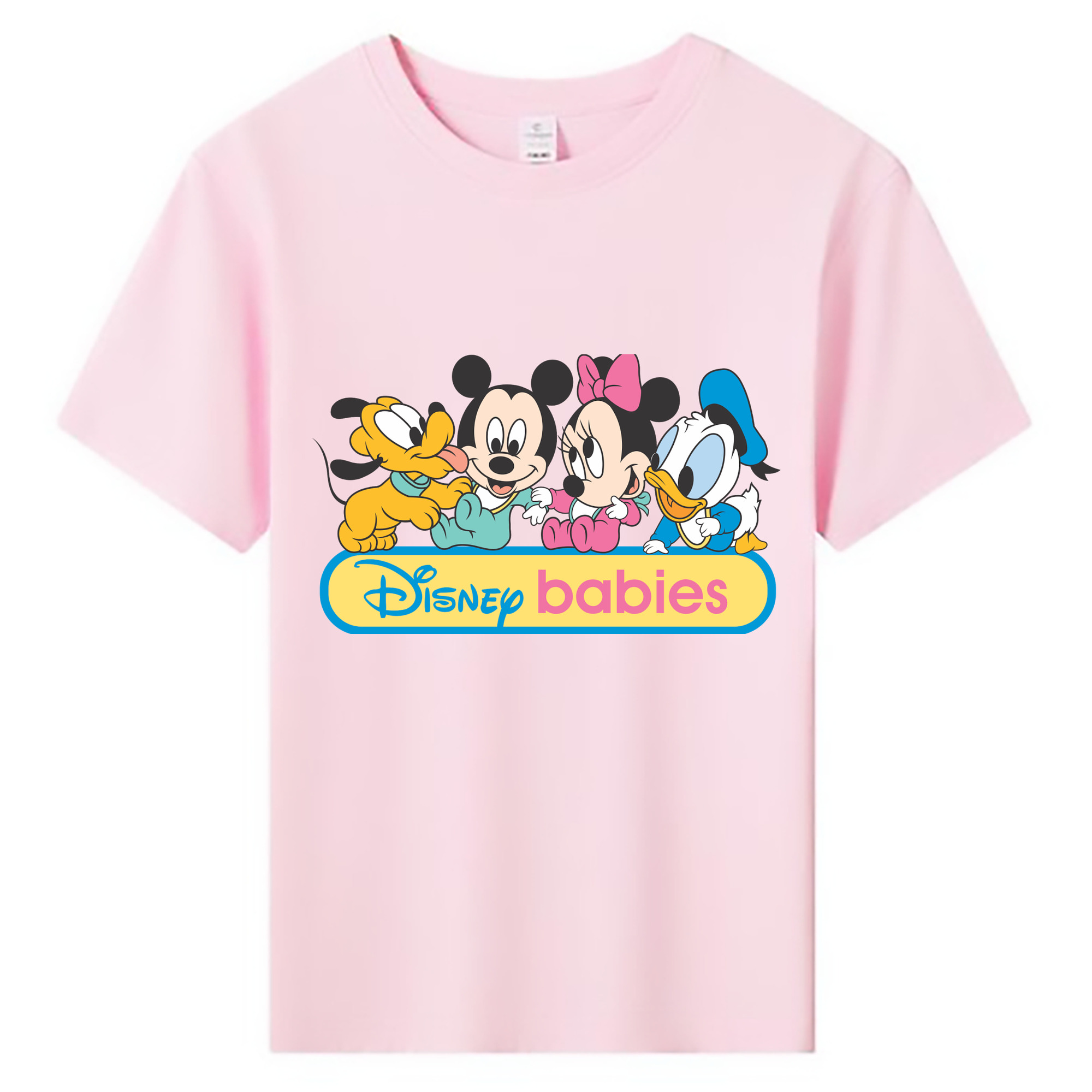 ミッキーマウス Mickey Mouse 綿100％キッズTシャツ（フロントプリント）