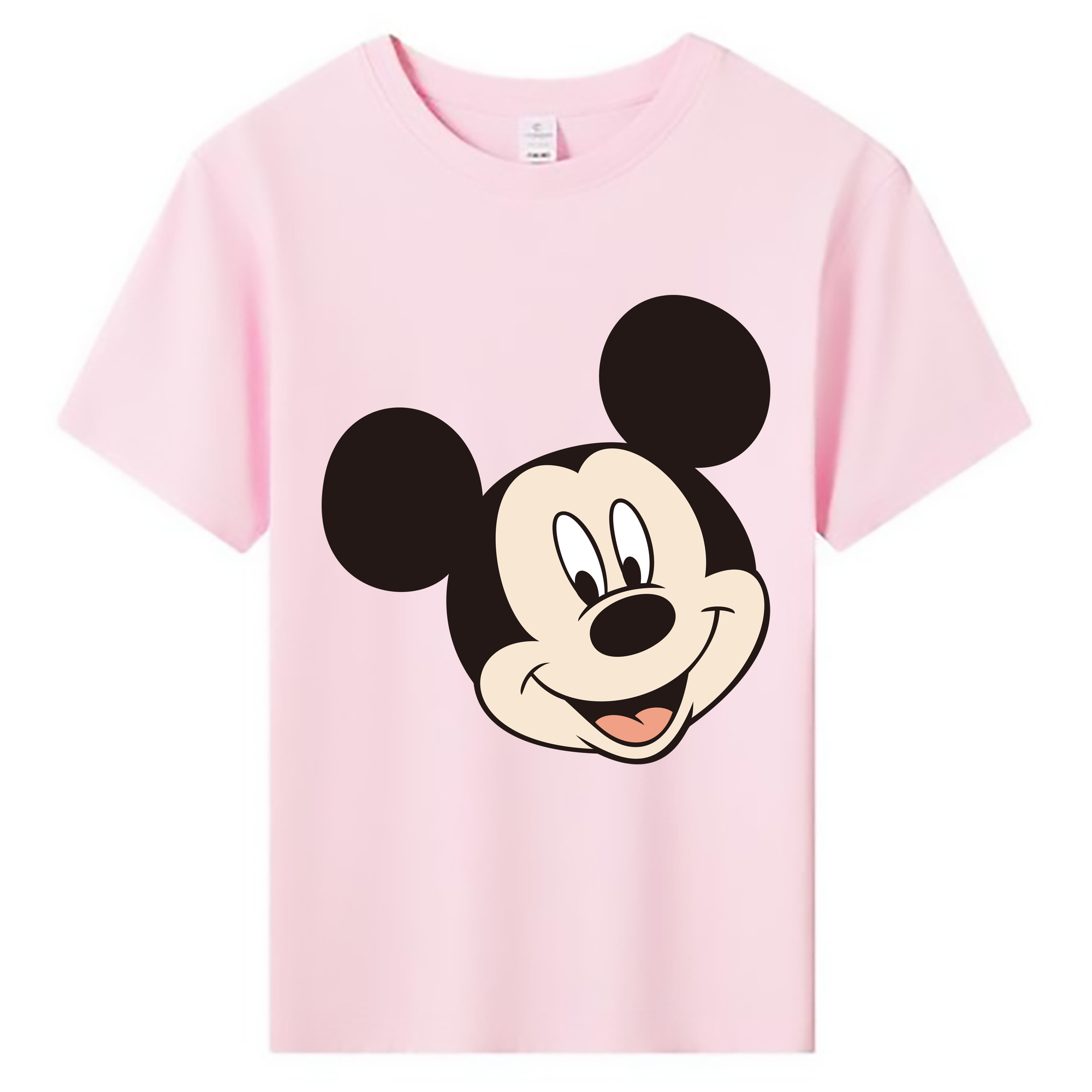 ミッキーマウス Mickey Mouse 綿100％キッズTシャツ（フロントプリント）