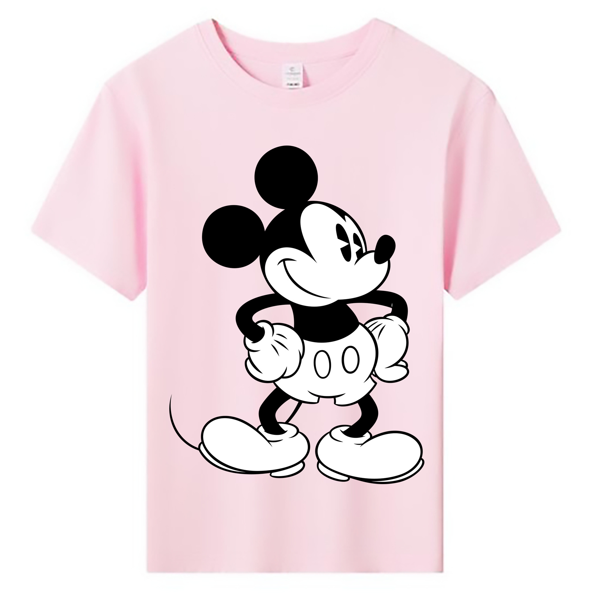 ミッキーマウス Mickey Mouse 綿100％キッズTシャツ（フロントプリント）