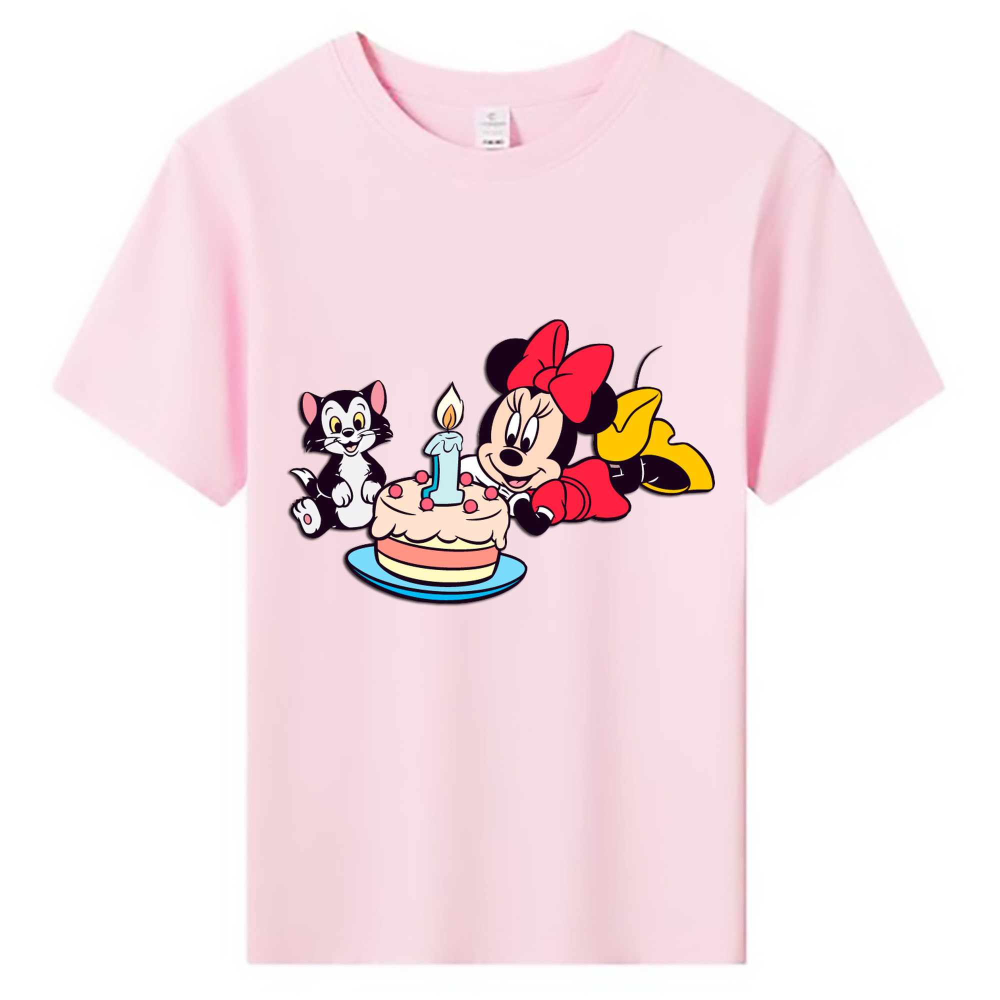 ミッキーマウス Mickey Mouse 綿100％キッズTシャツ（フロントプリント）