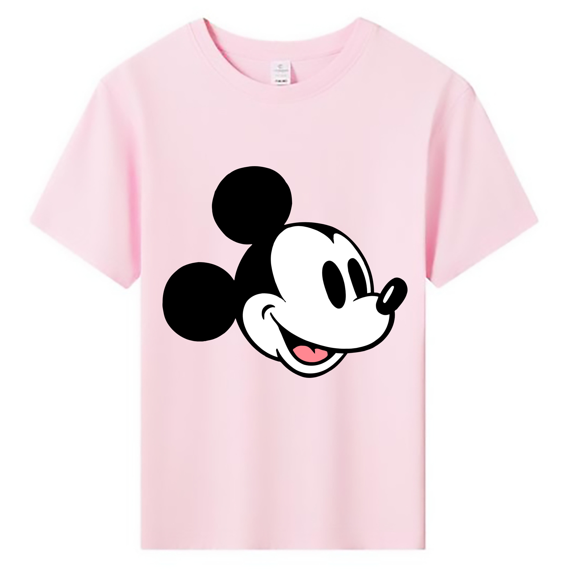 （画像用） ミッキーマウス Mickey Mouse 綿100％キッズTシャツ（フロントプリント）
