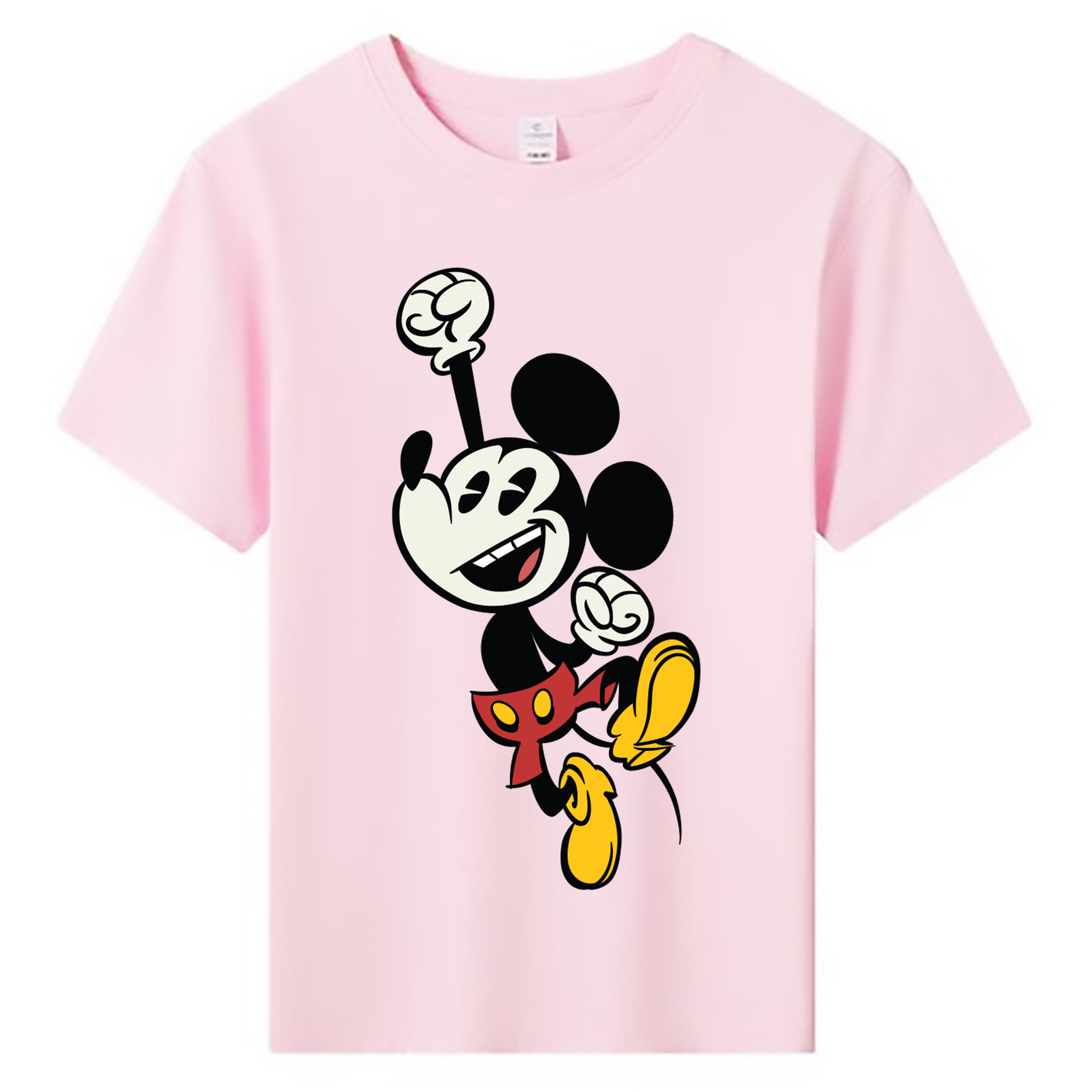 ミッキーマウス Mickey Mouse 綿100％キッズTシャツ（フロントプリント）