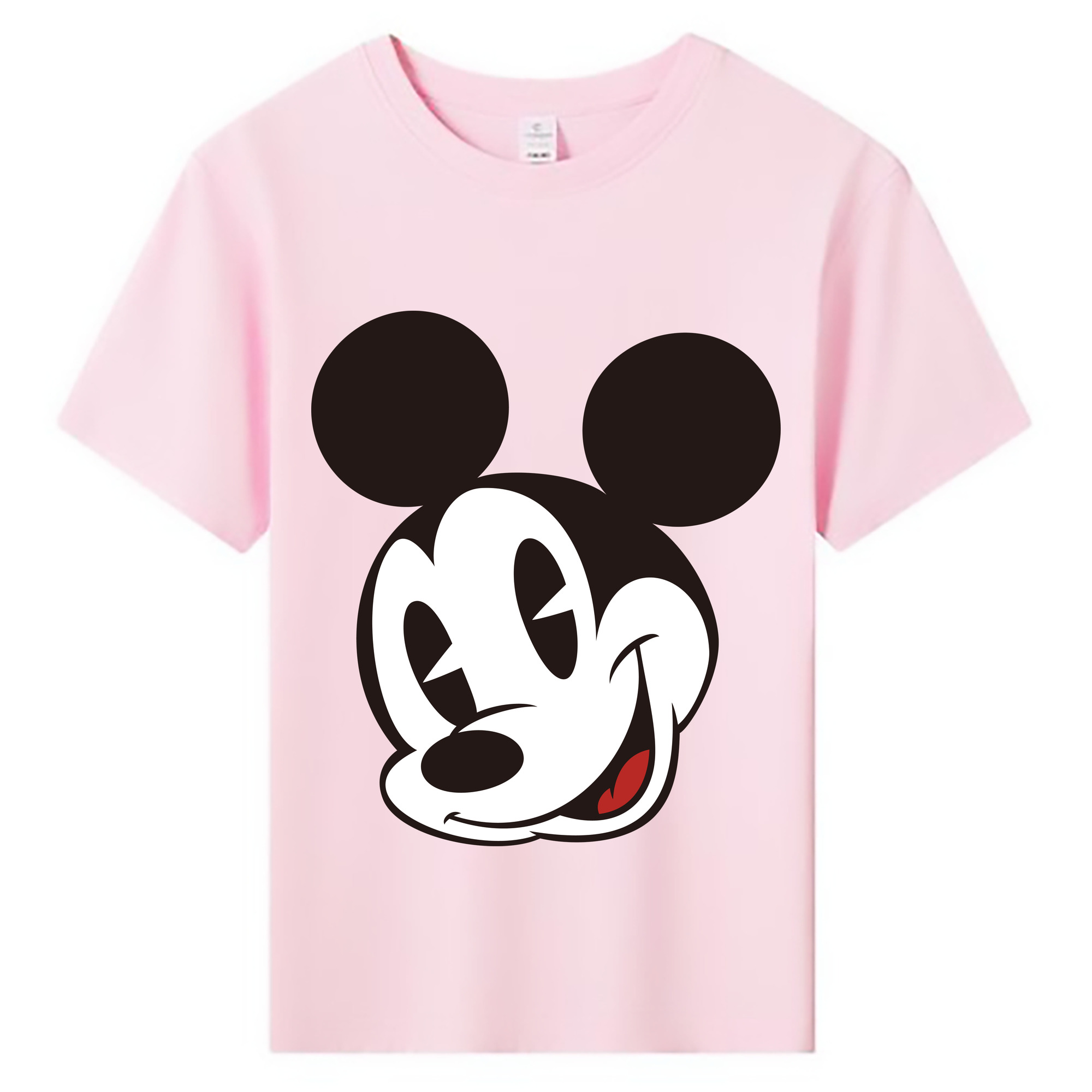 ミッキーマウス Mickey Mouse 綿100％キッズTシャツ（フロントプリント）