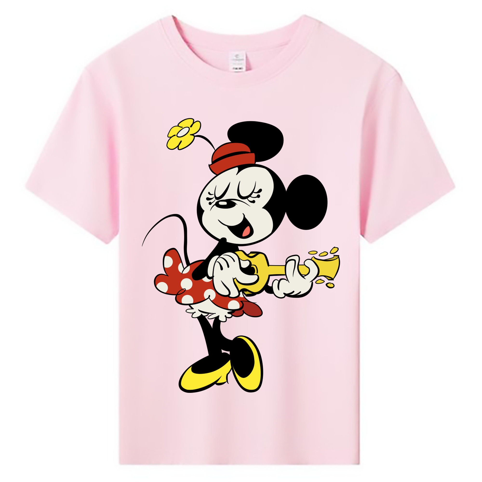 ミッキーマウス Mickey Mouse 綿100％キッズTシャツ（フロントプリント）