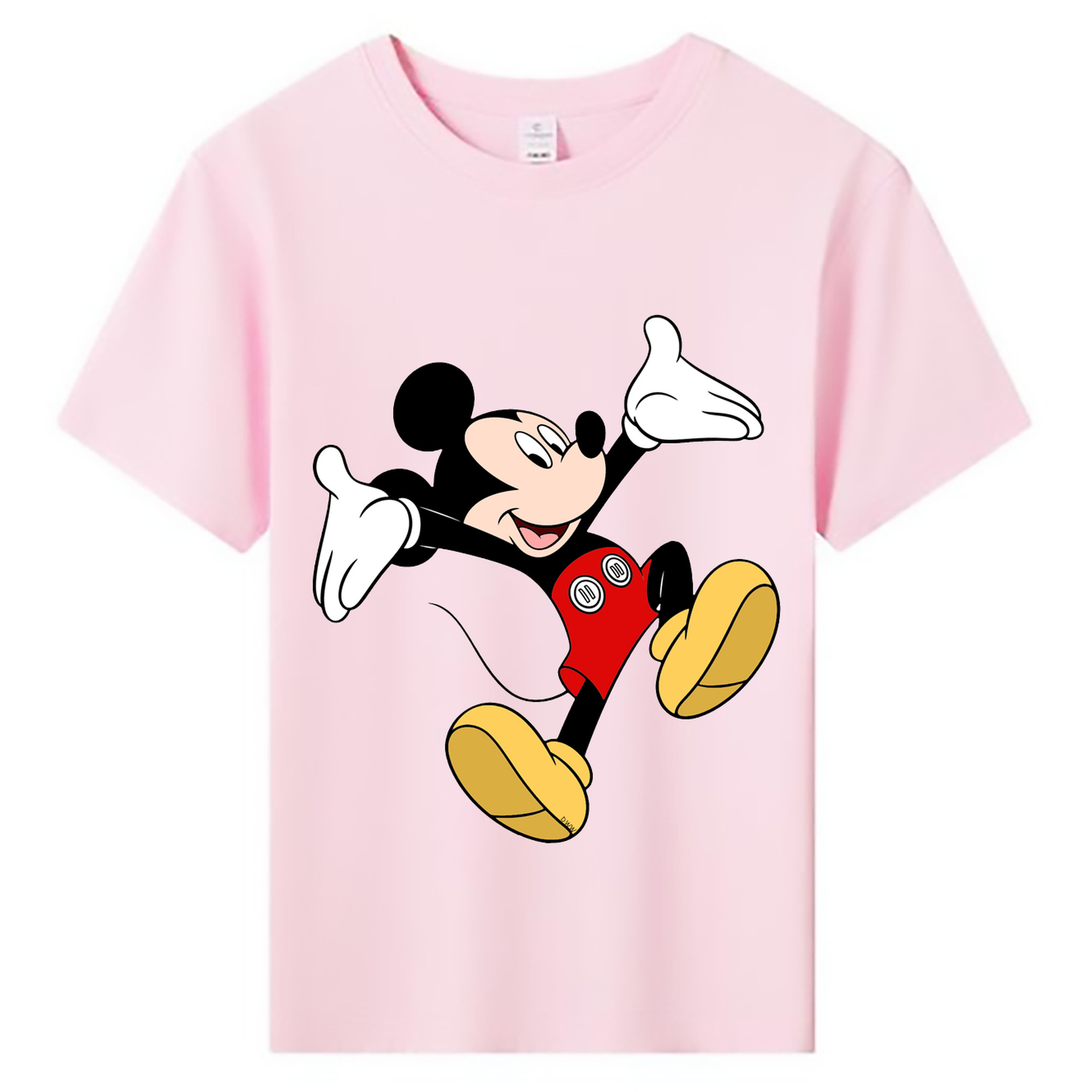 ミッキーマウス Mickey Mouse 綿100％キッズTシャツ（フロントプリント）