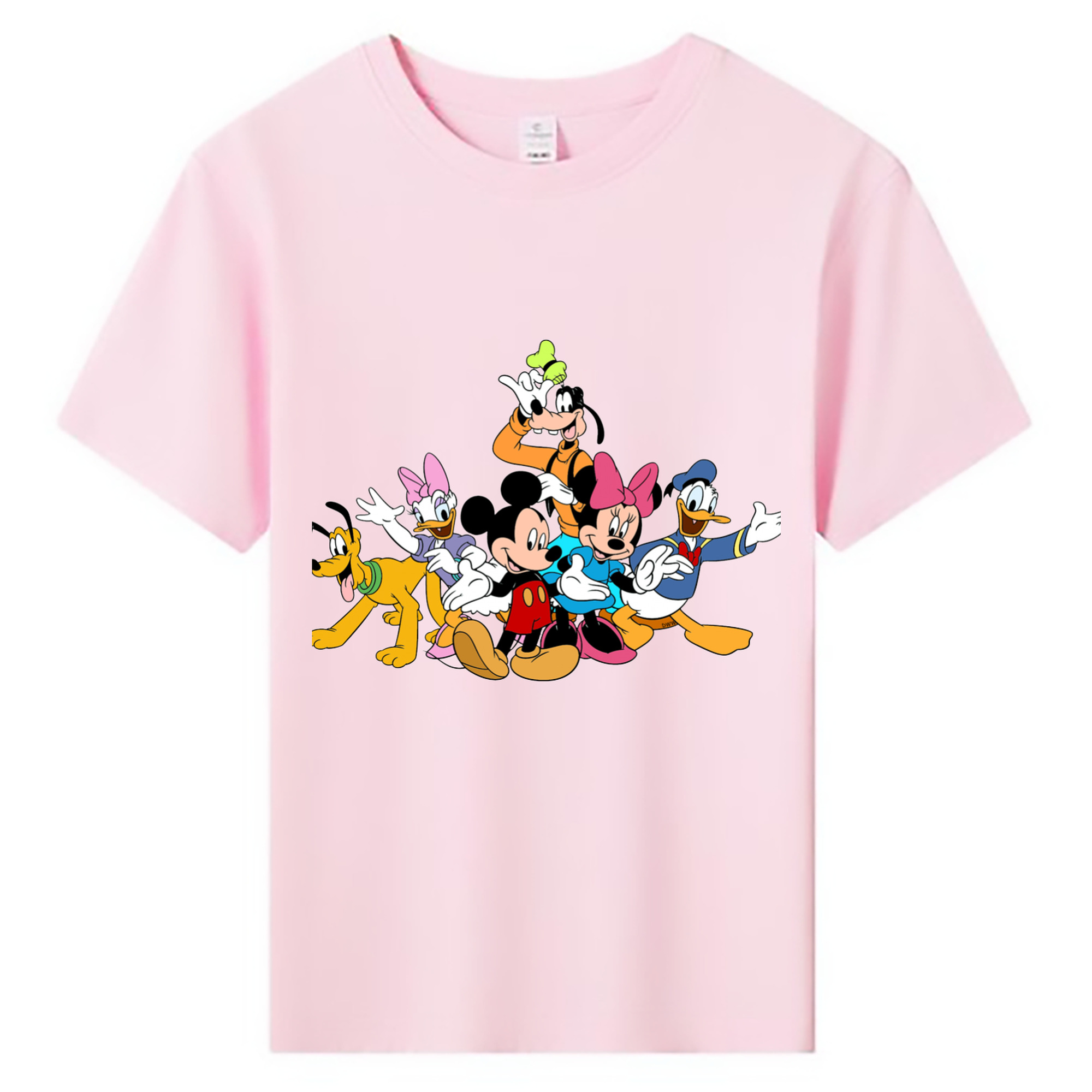 ミッキーマウス Mickey Mouse 綿100％キッズTシャツ（フロントプリント）