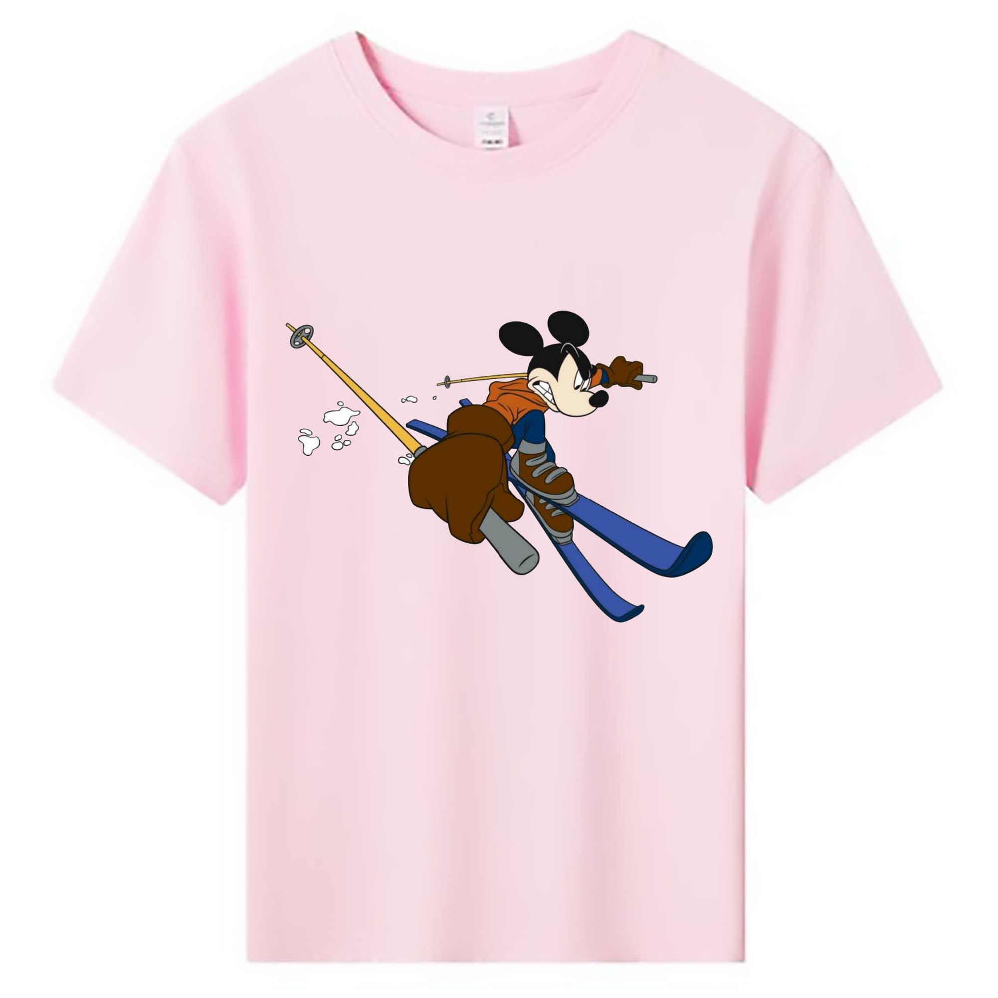 ミッキーマウス Mickey Mouse 綿100％キッズTシャツ（フロントプリント）