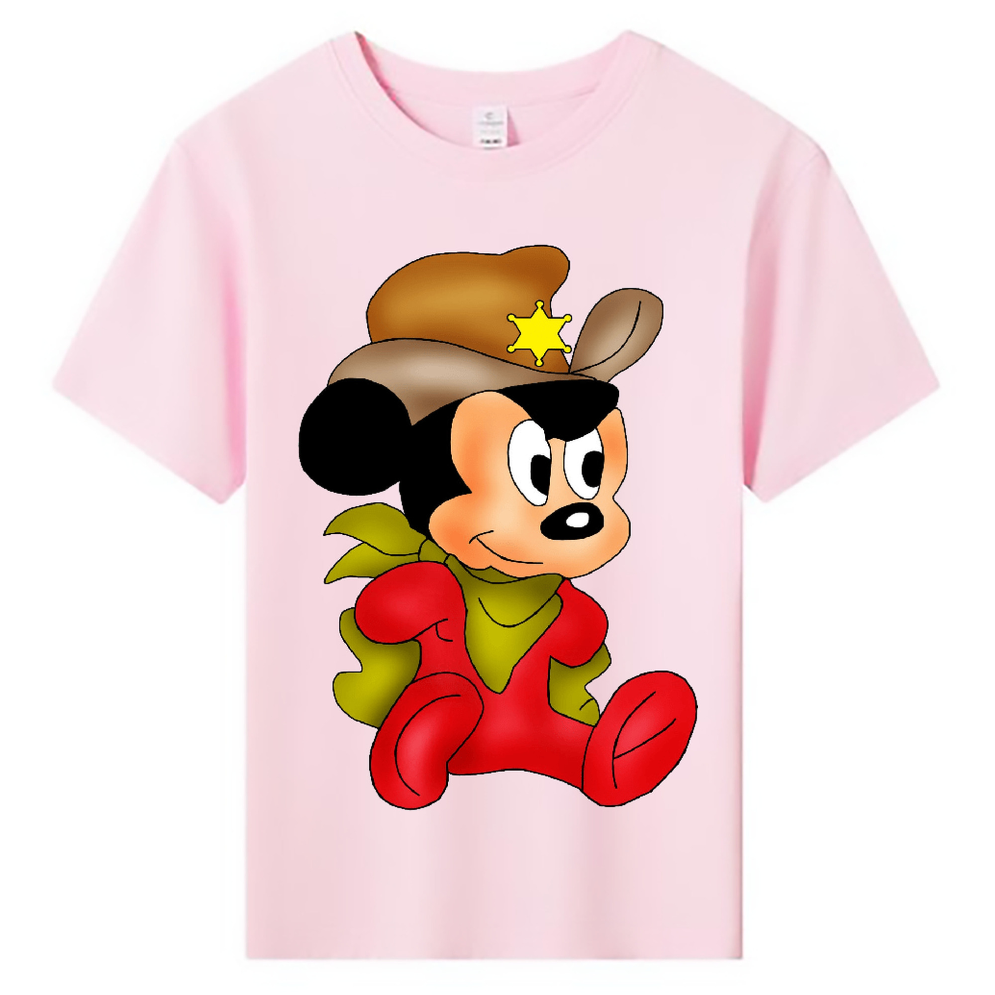 ミッキーマウス Mickey Mouse 綿100％キッズTシャツ（フロントプリント）