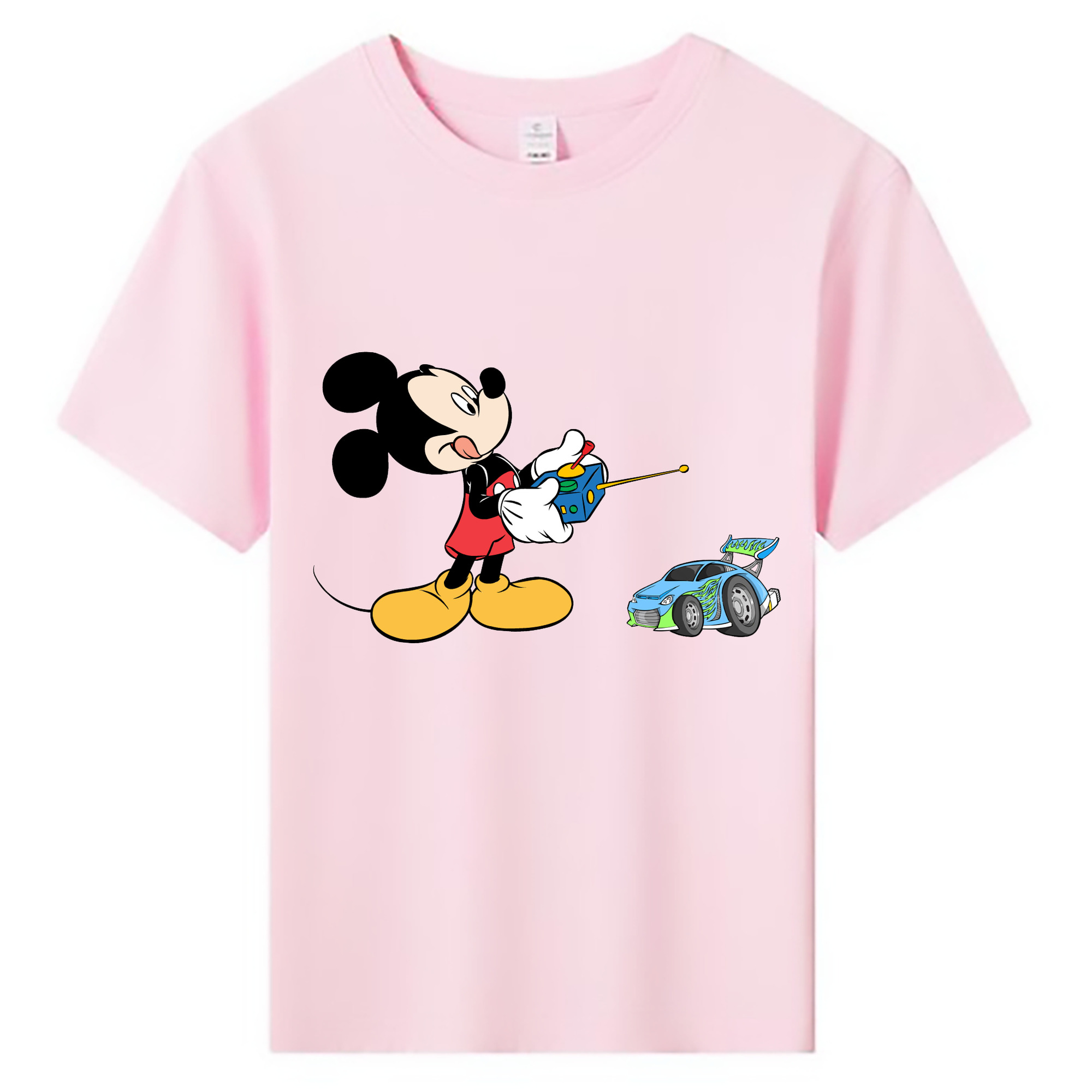 ミッキーマウス Mickey Mouse 綿100％キッズTシャツ（フロントプリント）