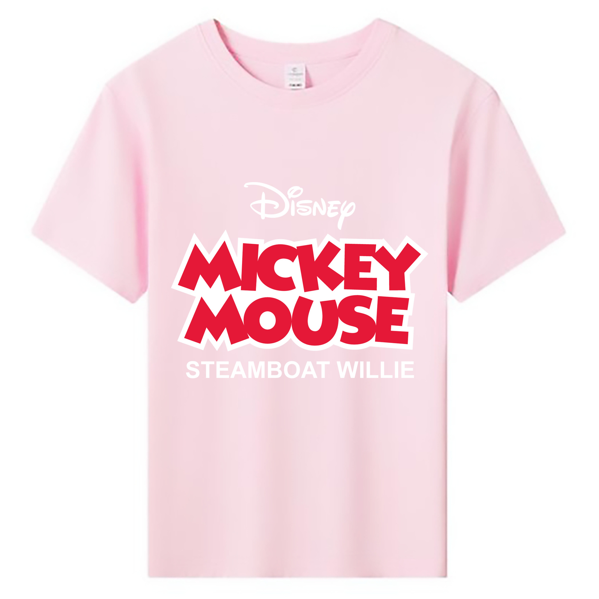 ミッキーマウス Mickey Mouse 綿100％キッズTシャツ（フロントプリント）