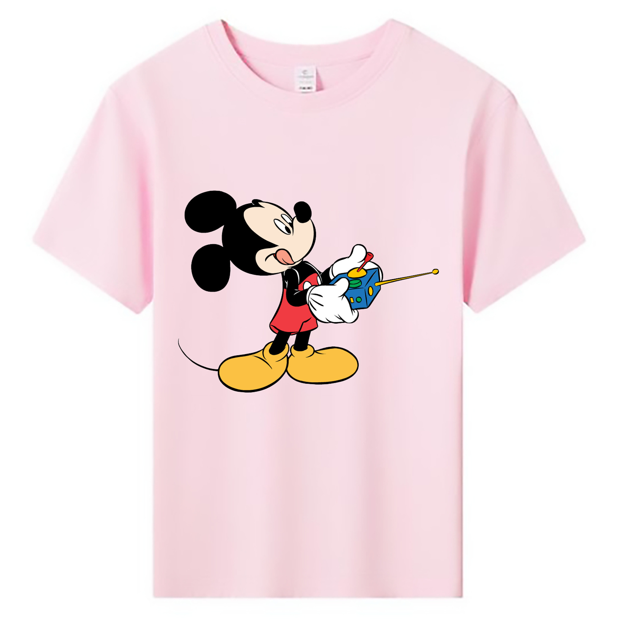 ミッキーマウス Mickey Mouse 綿100％キッズTシャツ（フロントプリント）