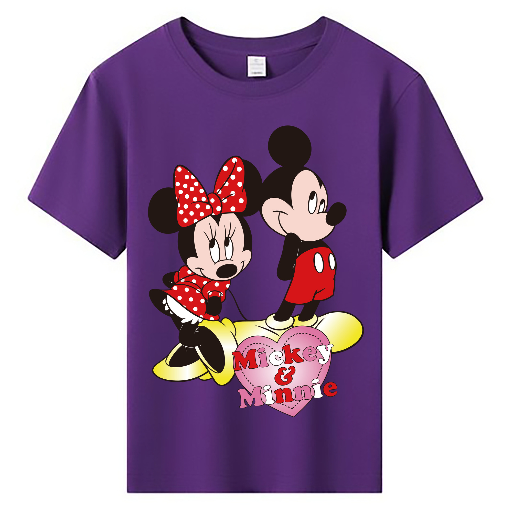 ミッキーマウス Mickey Mouse 綿100％キッズTシャツ（フロントプリント）