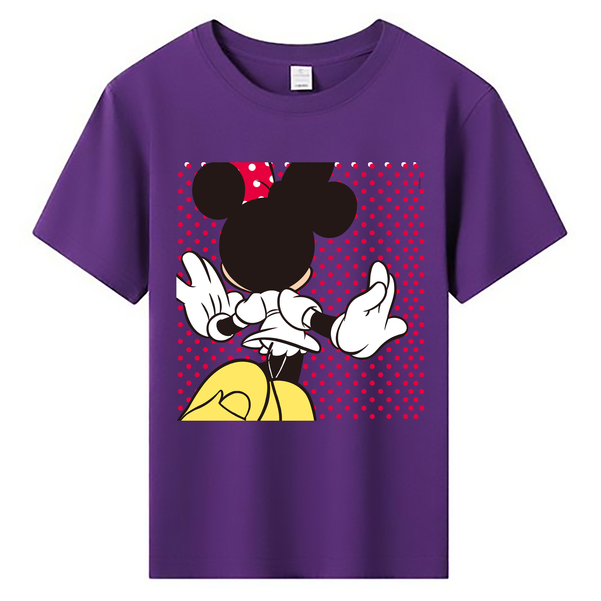 ミッキーマウス Mickey Mouse 綿100％キッズTシャツ（フロントプリント）