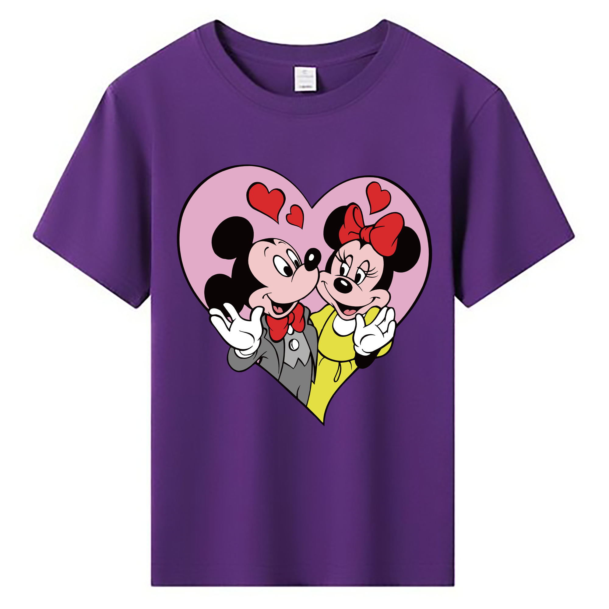 ミッキーマウス Mickey Mouse 綿100％キッズTシャツ（フロントプリント）
