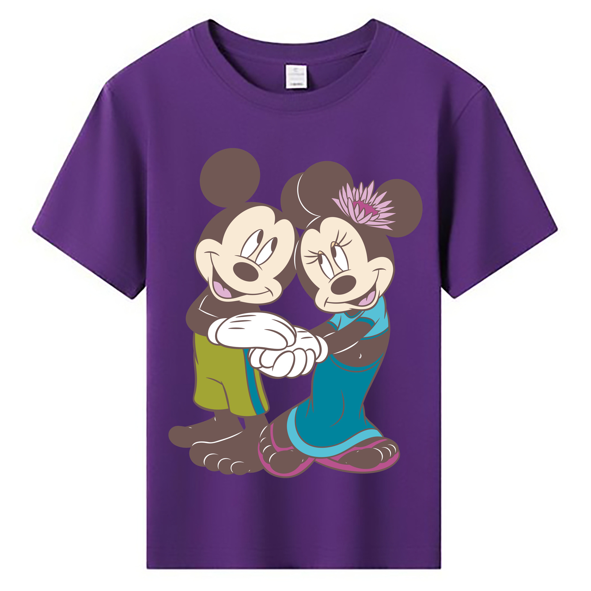 ミッキーマウス Mickey Mouse 綿100％キッズTシャツ（フロントプリント）