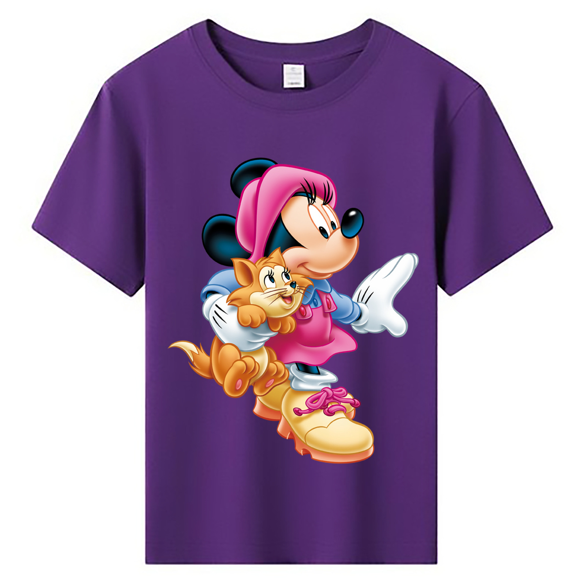 ミッキーマウス Mickey Mouse 綿100％キッズTシャツ（フロントプリント）