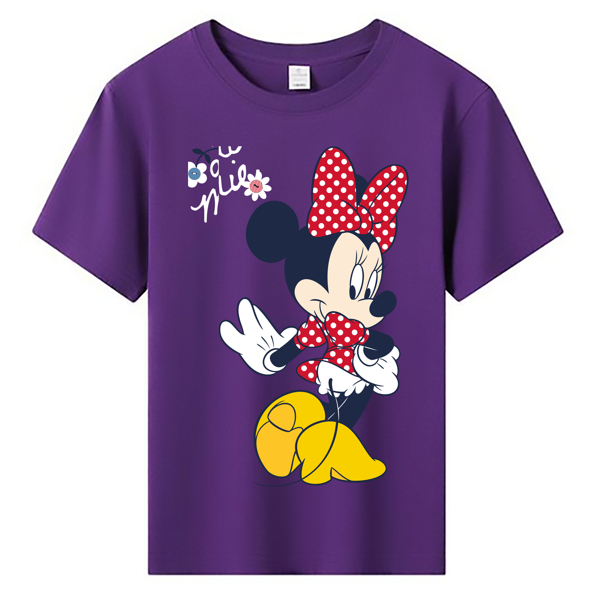 ミッキーマウス Mickey Mouse 綿100％キッズTシャツ（フロントプリント）