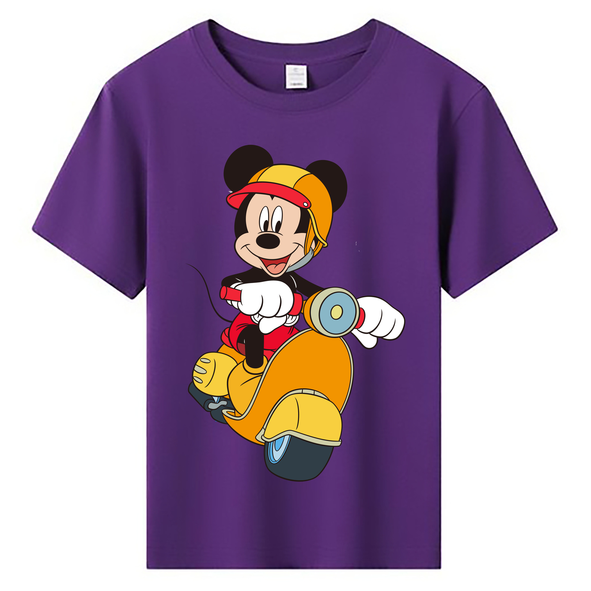 ミッキーマウス Mickey Mouse 綿100％キッズTシャツ（フロントプリント）