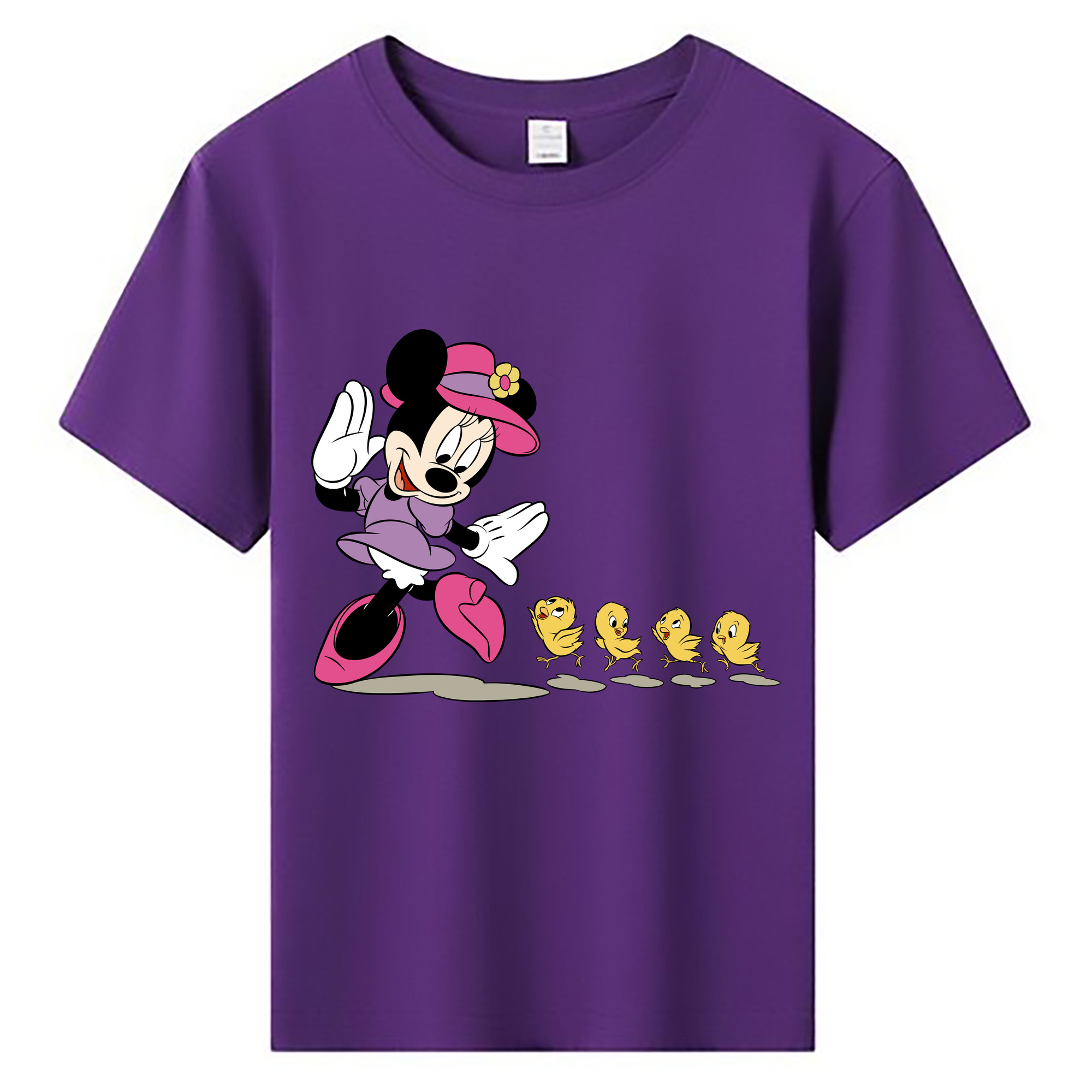 ミッキーマウス Mickey Mouse 綿100％キッズTシャツ（フロントプリント）